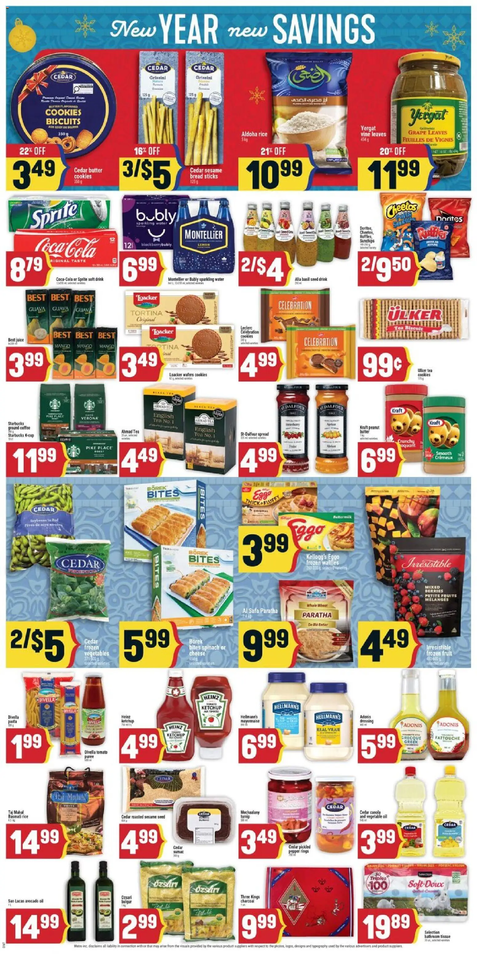 Adonis flyer valid from 08.01.2026 | Page: 6 | Products: Ketchup, Cheese, Bread, Juice
