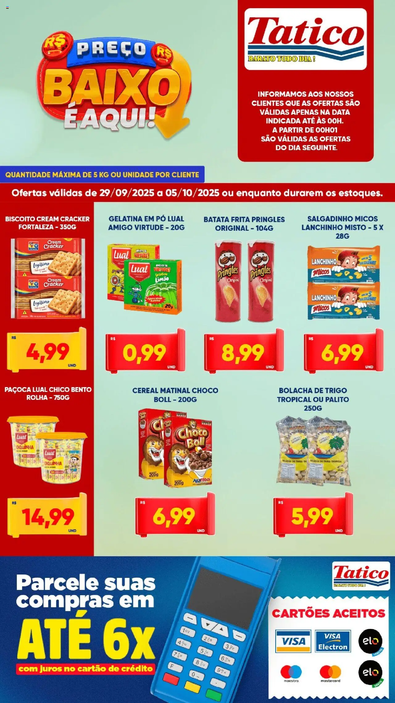 Tatico Folheto - válido de 29.09.2025 | Página: 5 | Produtos: Pó, Baixo, Batata, Paçoca