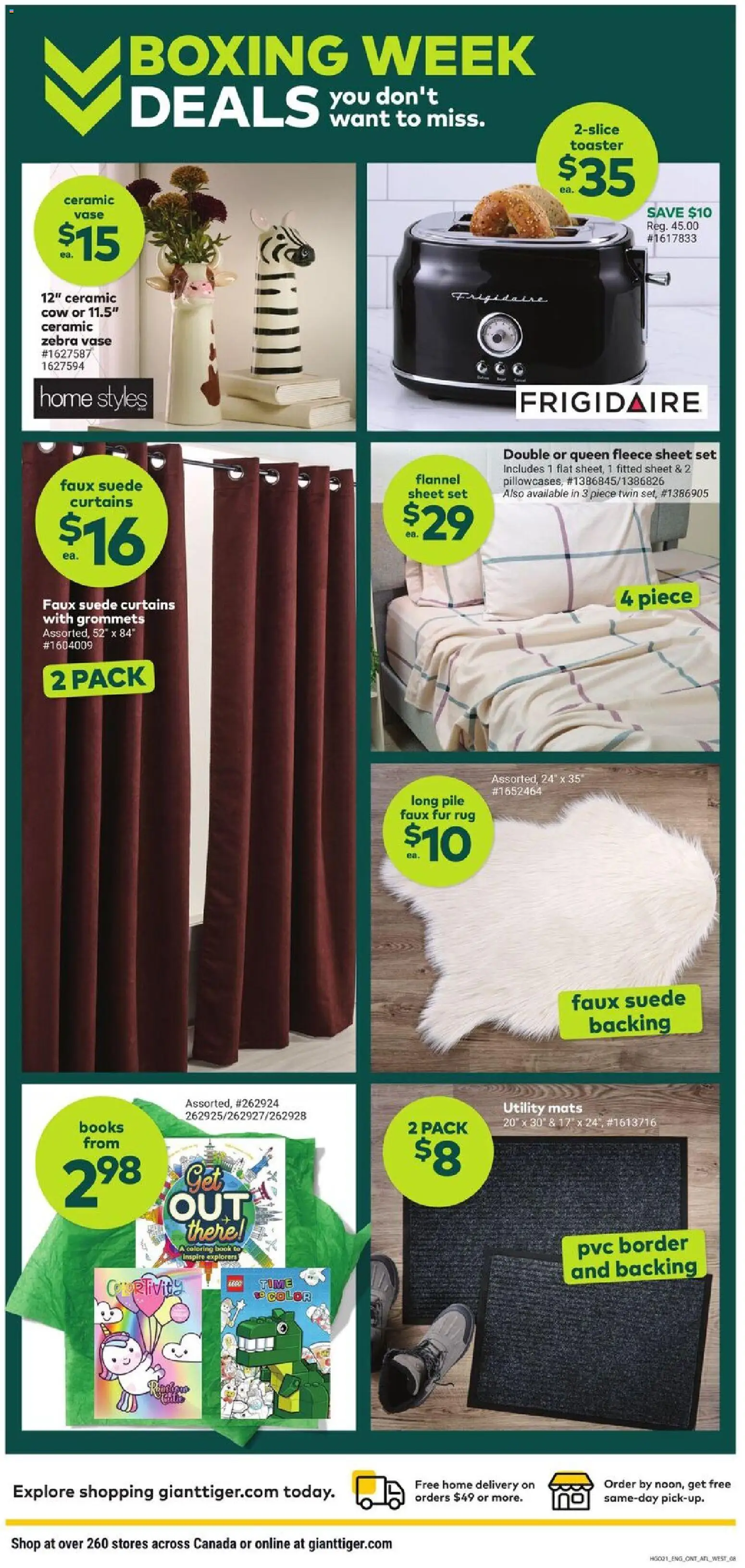 Giant Tiger flyer valid from 25.12.2025 | Page: 9 | Products: Toaster, Vase