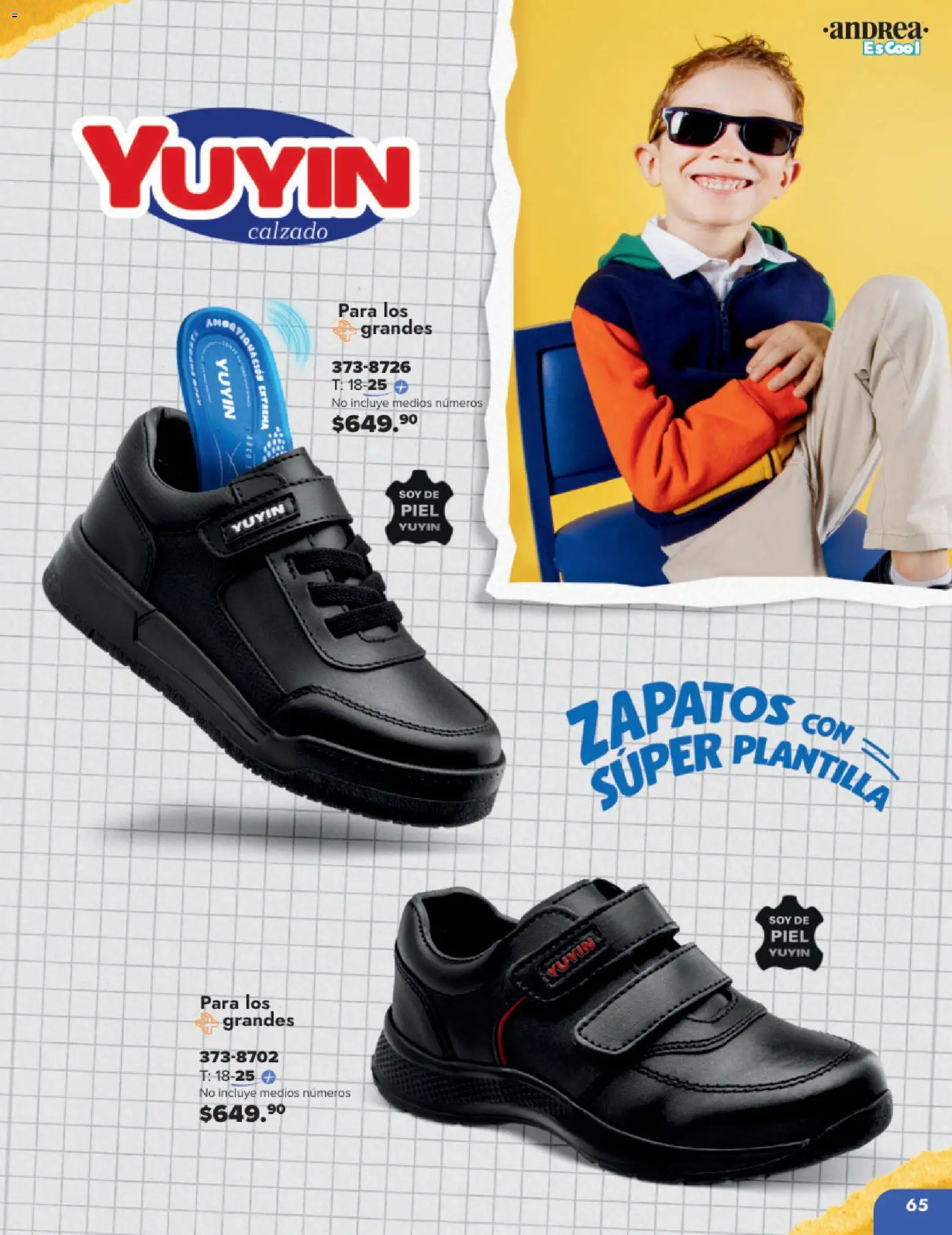 Nuevas ofertas de Andrea válidas en toda la República Mexicana desde el 25.05.2025. ¡Encuentra las mejores ofertas en Andrea catálogo Colegial ! | Página: 65 | Productos: Zapatos