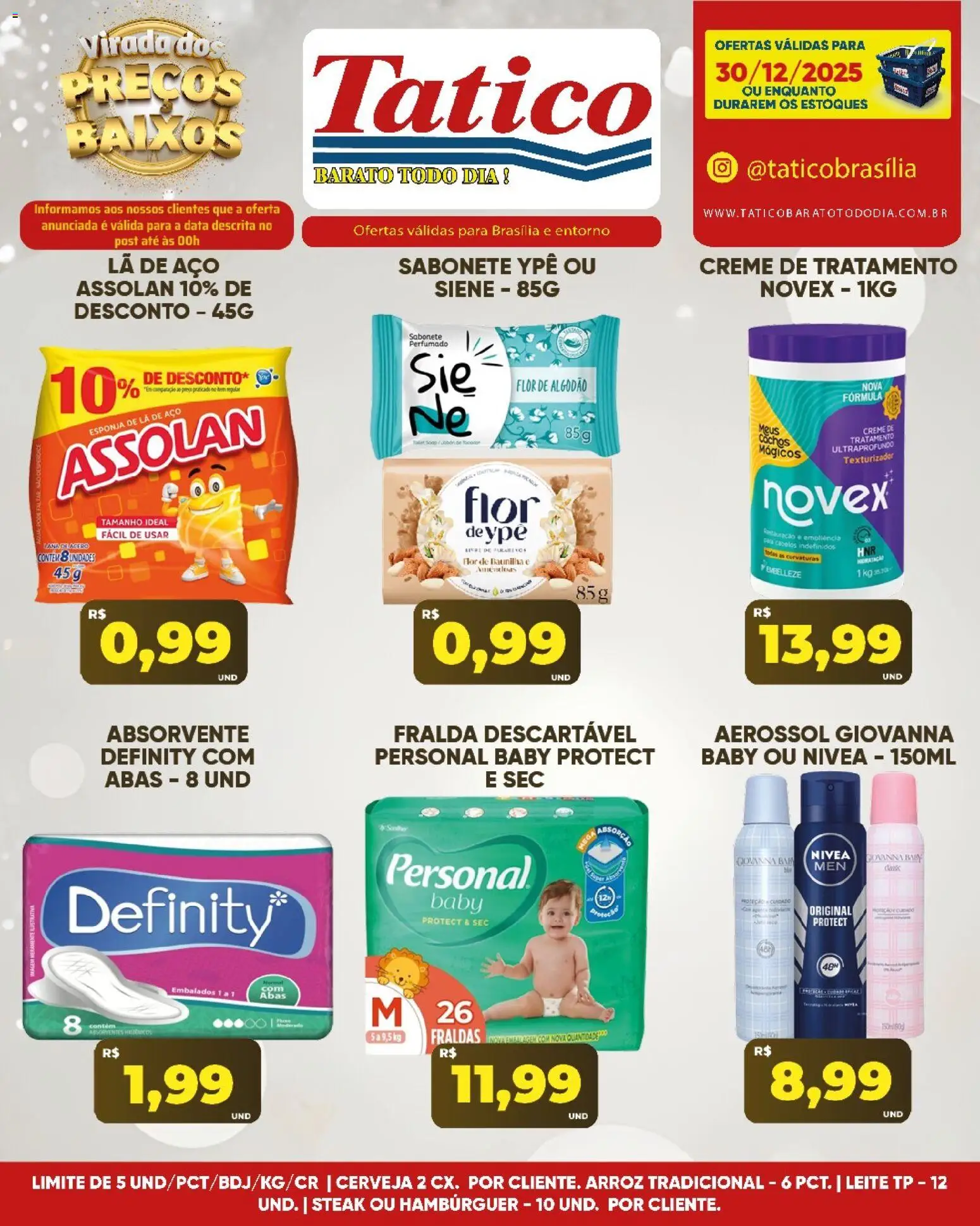 Tatico Folheto - válido de 31.12.2025 | Página: 36 | Produtos: Esponja, Cerveja, Sabonete, Absorvente