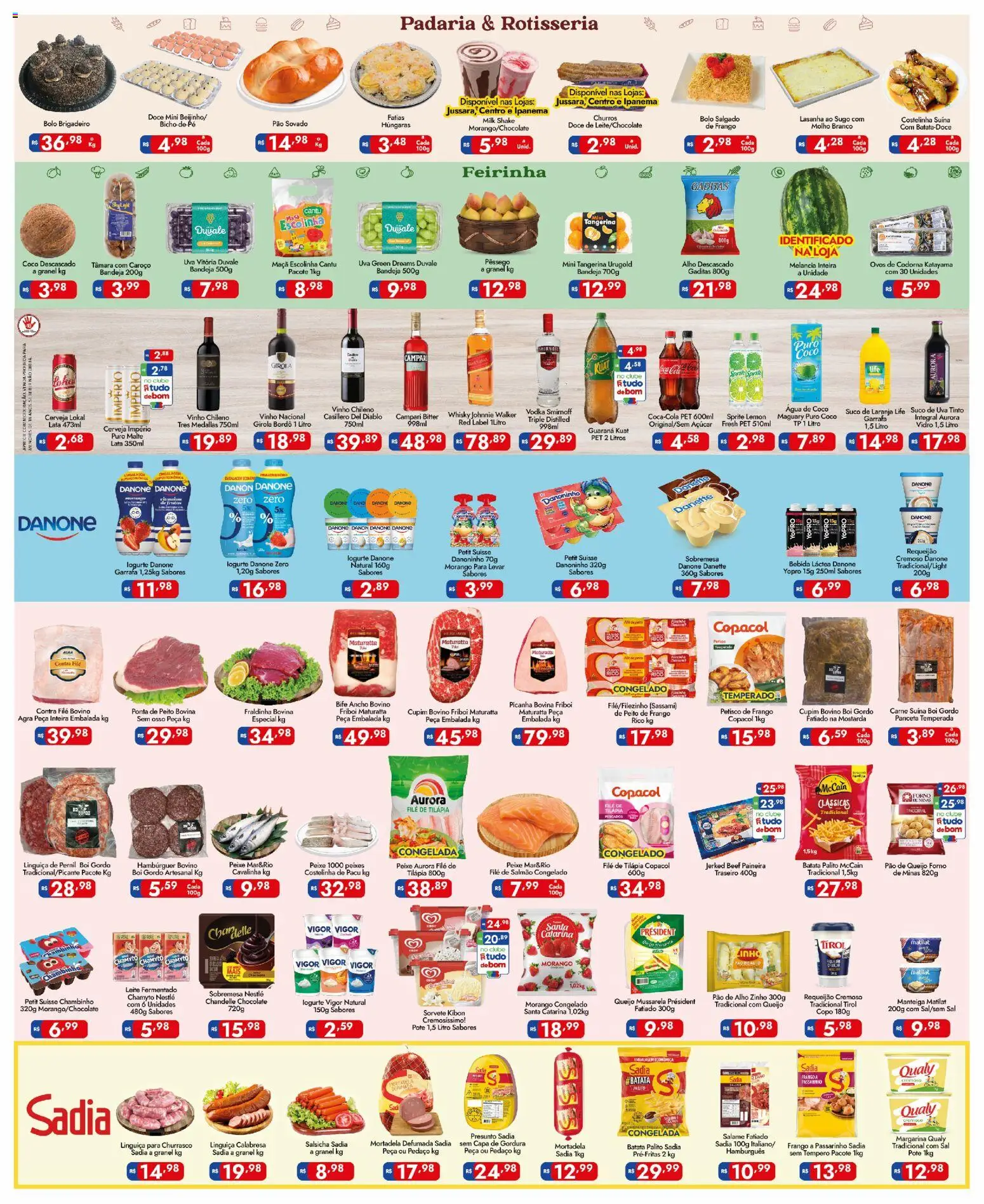 Supermercados Rondon Folheto - válido de 31.10.2025 | Página: 2 | Produtos: Forno, Melancia, Fraldinha, Queijo