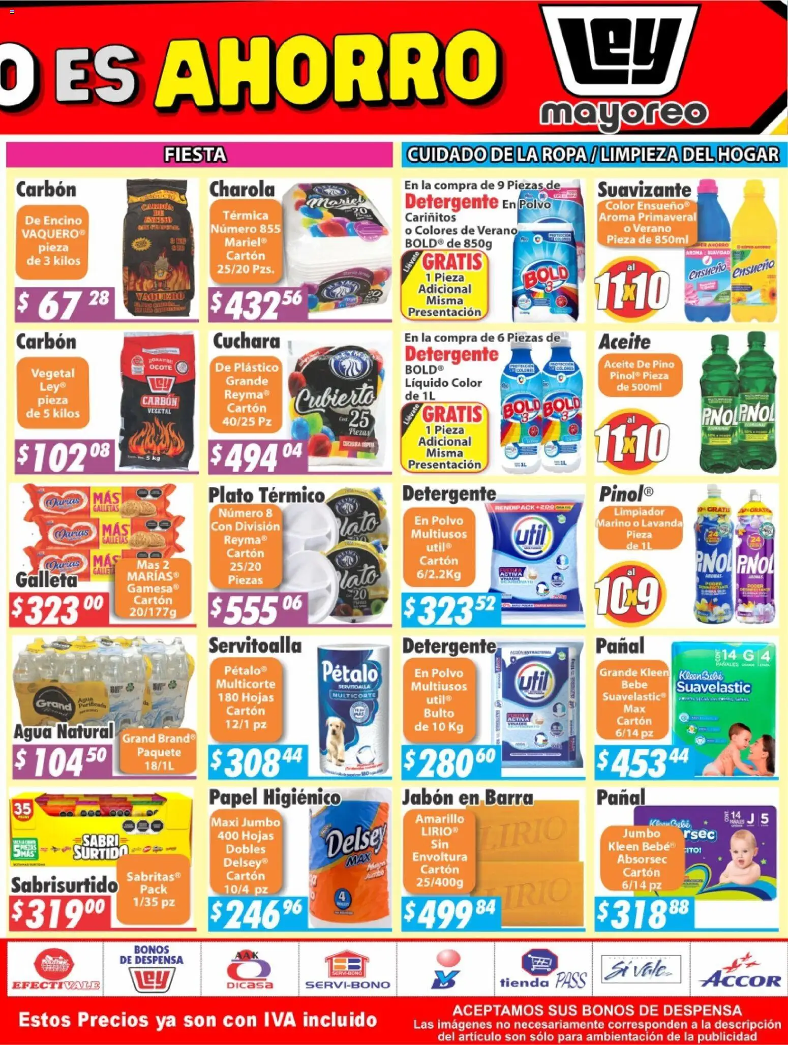 Nuevas ofertas de Casa Ley válidas en toda la República Mexicana desde el 27.04.2026. ¡Encuentra las mejores ofertas en Casa Ley folleto Durango! | Página: 6 | Productos: Detergente, Pañales, Barra, Jabón