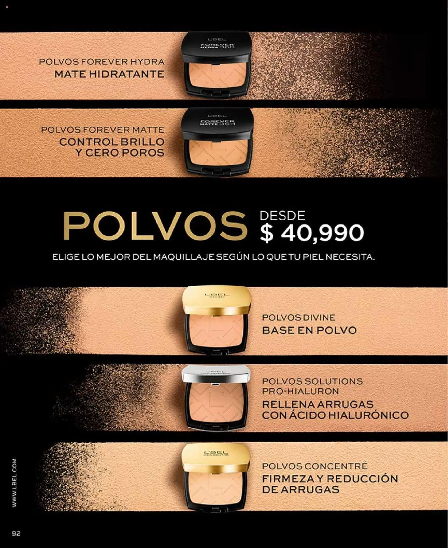L'Bel revista - valida desde el 03.04.2026 | Página: 92 | Productos: Brillo, Maquillaje, Polvo