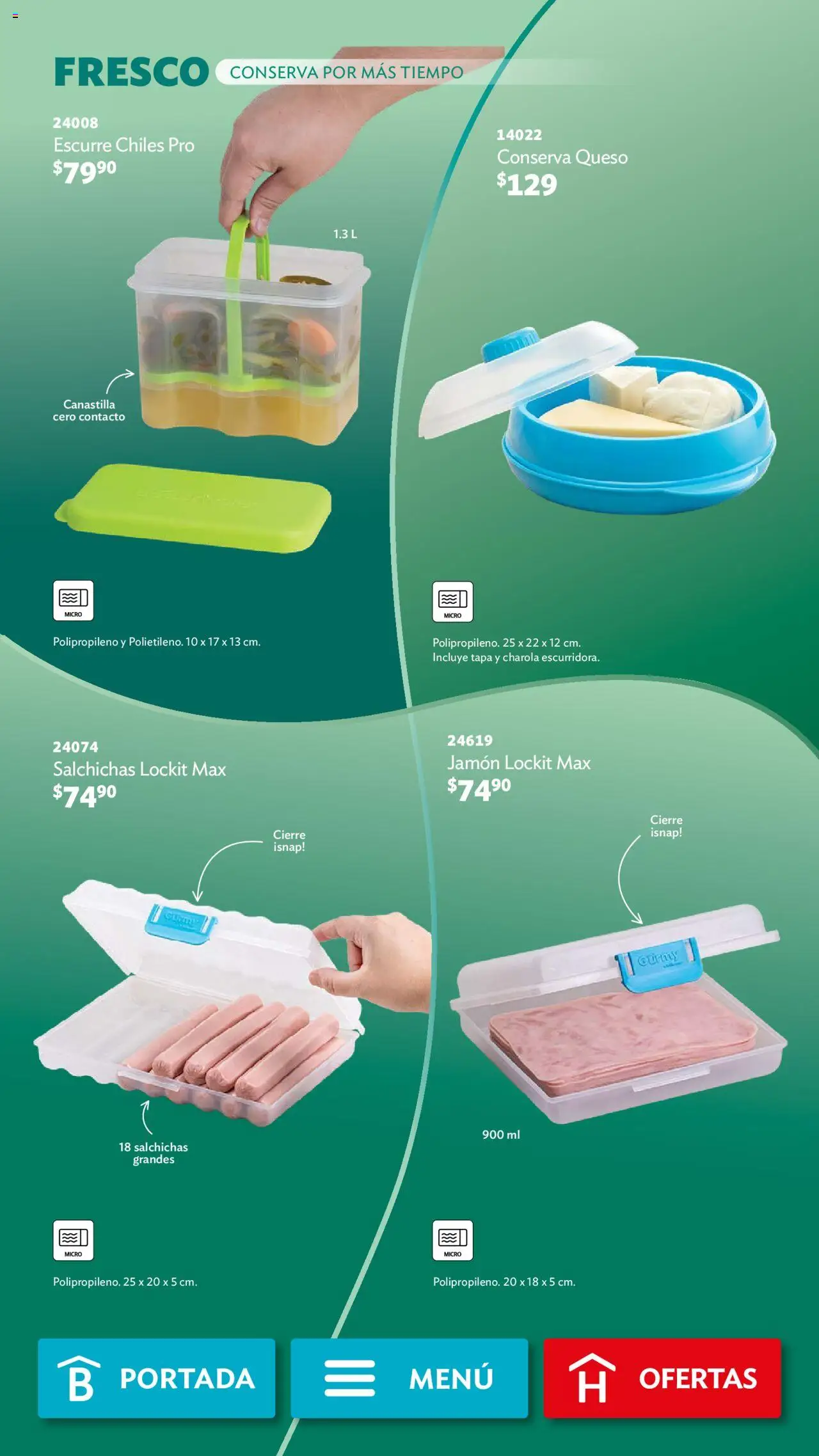 Nuevas ofertas de Betterware válidas en toda la República Mexicana desde el 29.09.2025. ¡Encuentra las mejores ofertas en Betterware - Campaña 10 2025! | Página: 71 | Productos: Queso, Jamón