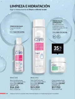 Avon revista - valida desde el 13.07.2025 | Página: 102 | Productos: Agua, Crema, Purificador, Tintura