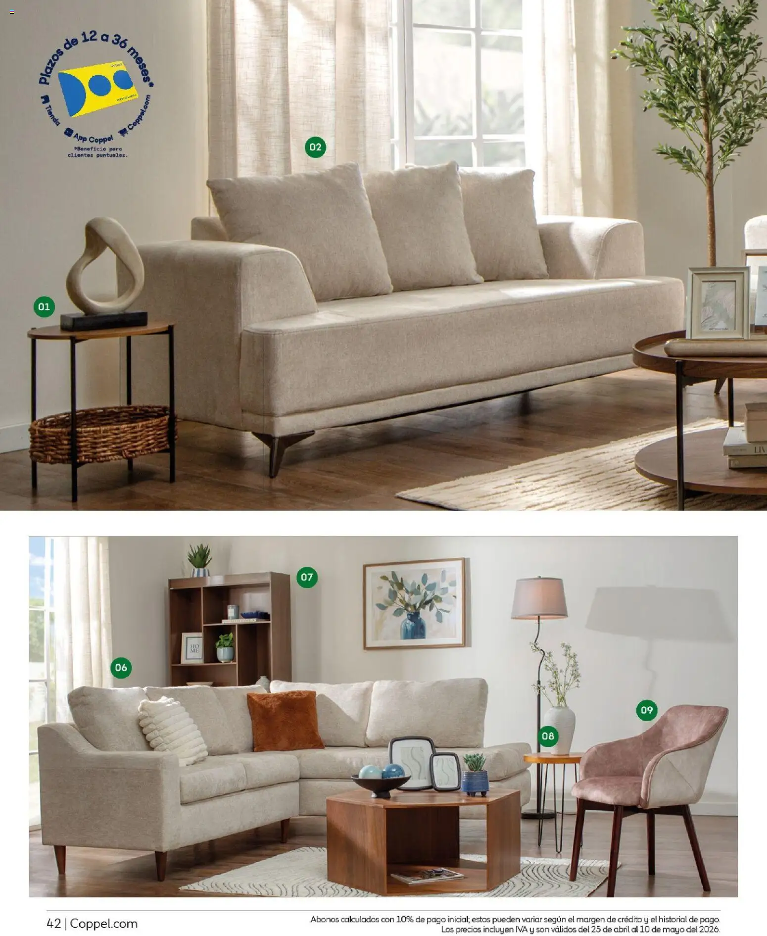 Nuevas ofertas de Coppel válidas en toda la República Mexicana desde el 25.04.2026. ¡Encuentra las mejores ofertas en Coppel catálogo Los regalos que mamá siempre quiere! | Página: 42