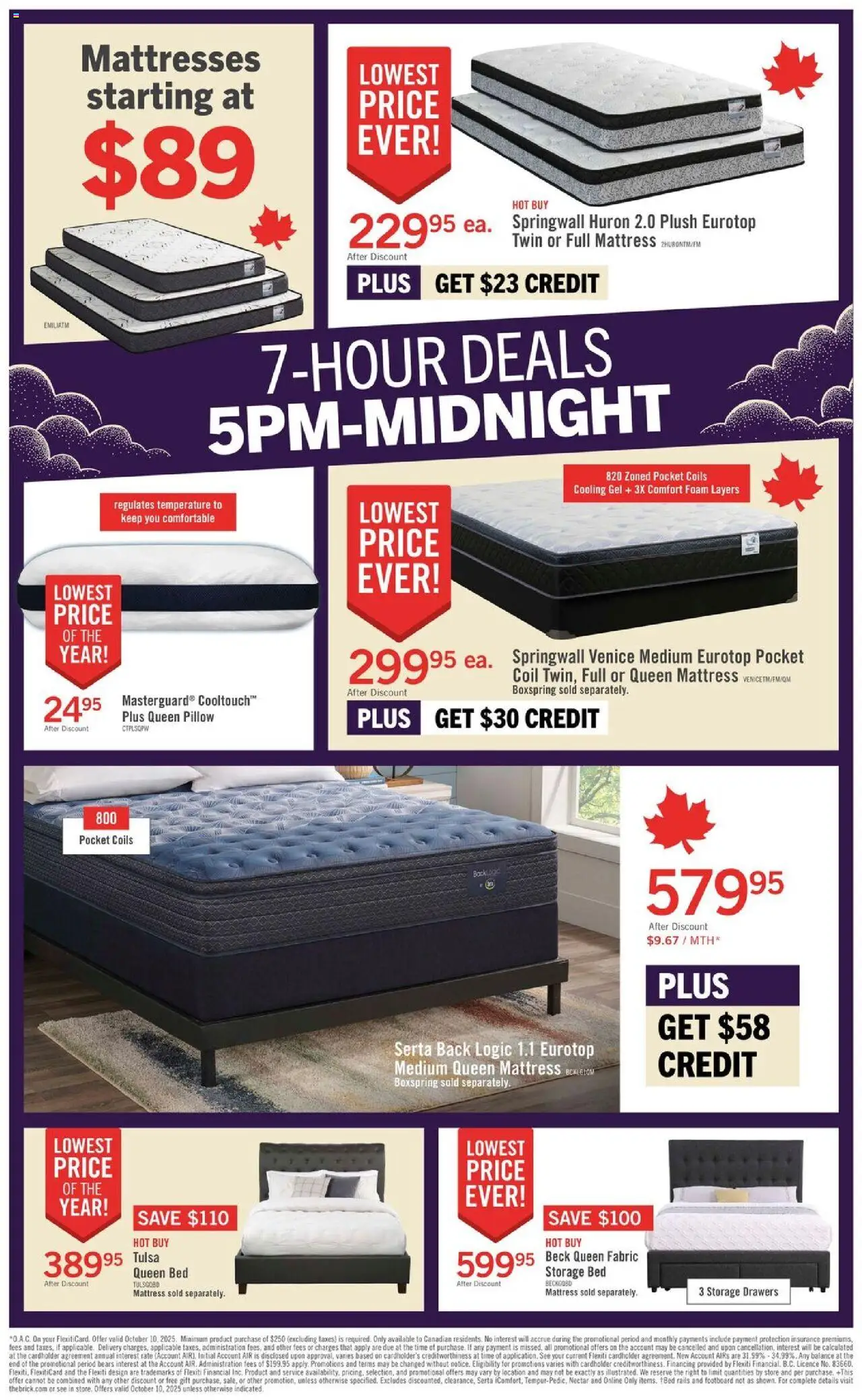 The Brick flyer valid from 10.10.2025 | Page: 2 | Products: Bed, Mattress, Pillow