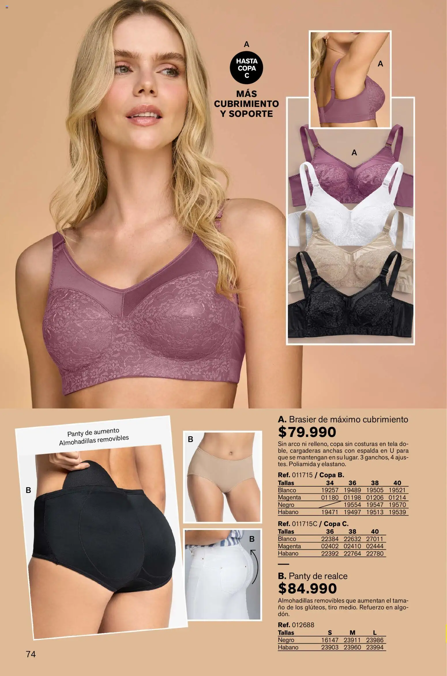 Leonisa revista - valida desde el 02.01.2026 | Página: 74 | Productos: Brasier