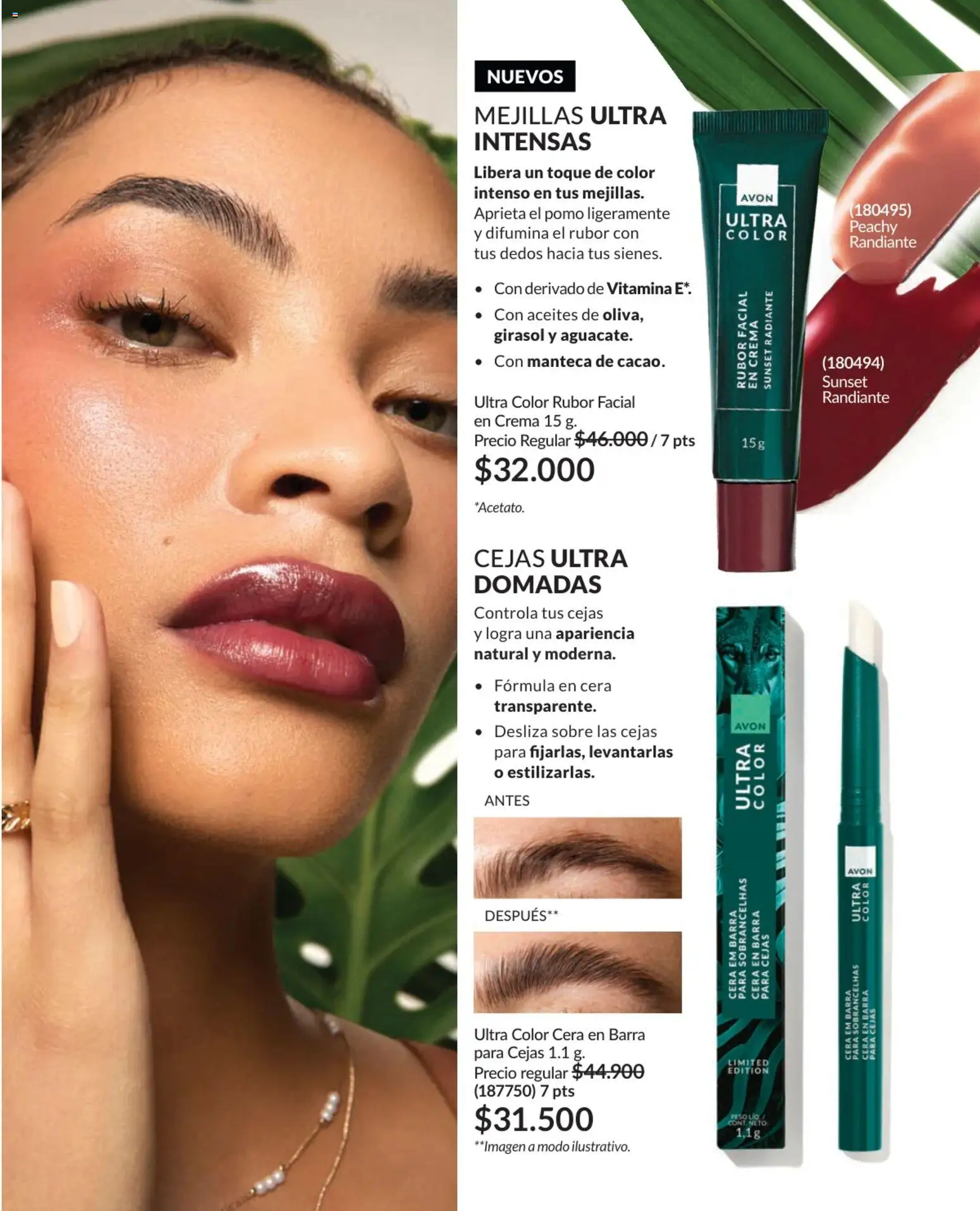 Avon revista - valida desde el 25.02.2026 | Página: 26 | Productos: Rubor, Peso, Sobre, Cera