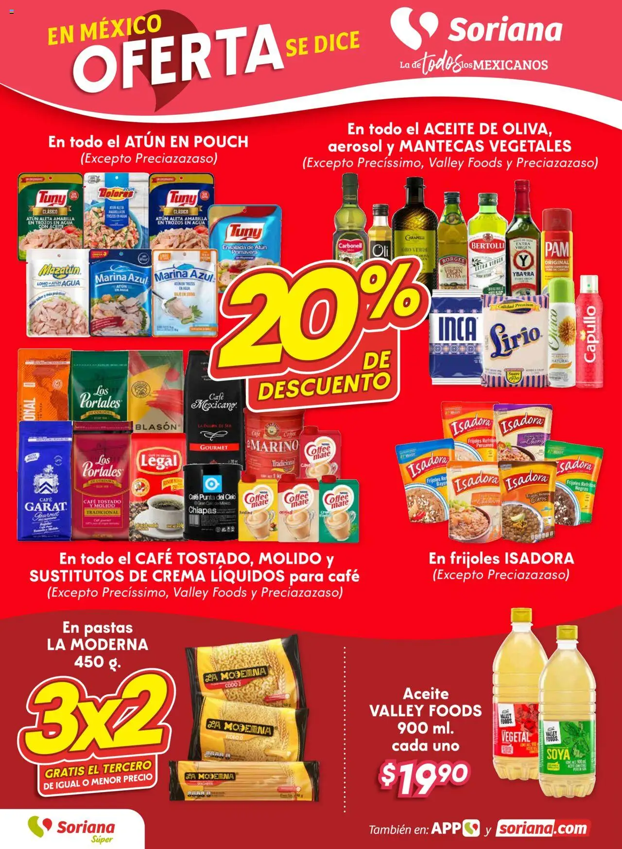 Nuevas ofertas de Soriana válidas en toda la República Mexicana desde el 02.10.2025. ¡Encuentra las mejores ofertas en Soriana - Fin de Semana Súper: Tijuana, Mexicali, Ensenada, San Luis Río Colorado y Tecate! | Página: 2 | Productos: Agua, Aceite, Café, Ensalada