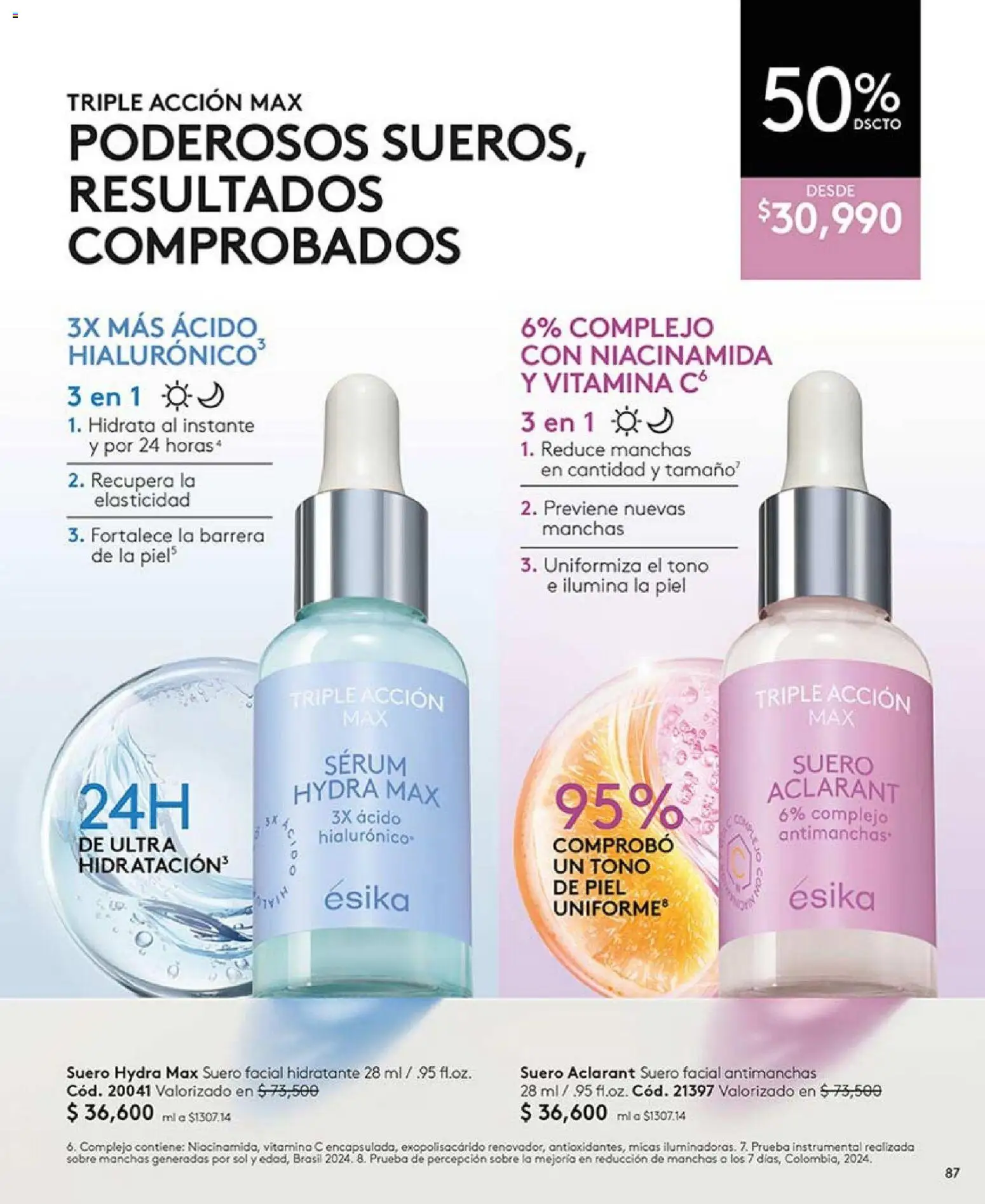 Ésika revista - valida desde el 20.02.2026 | Página: 87 | Productos: Serum, Sobre