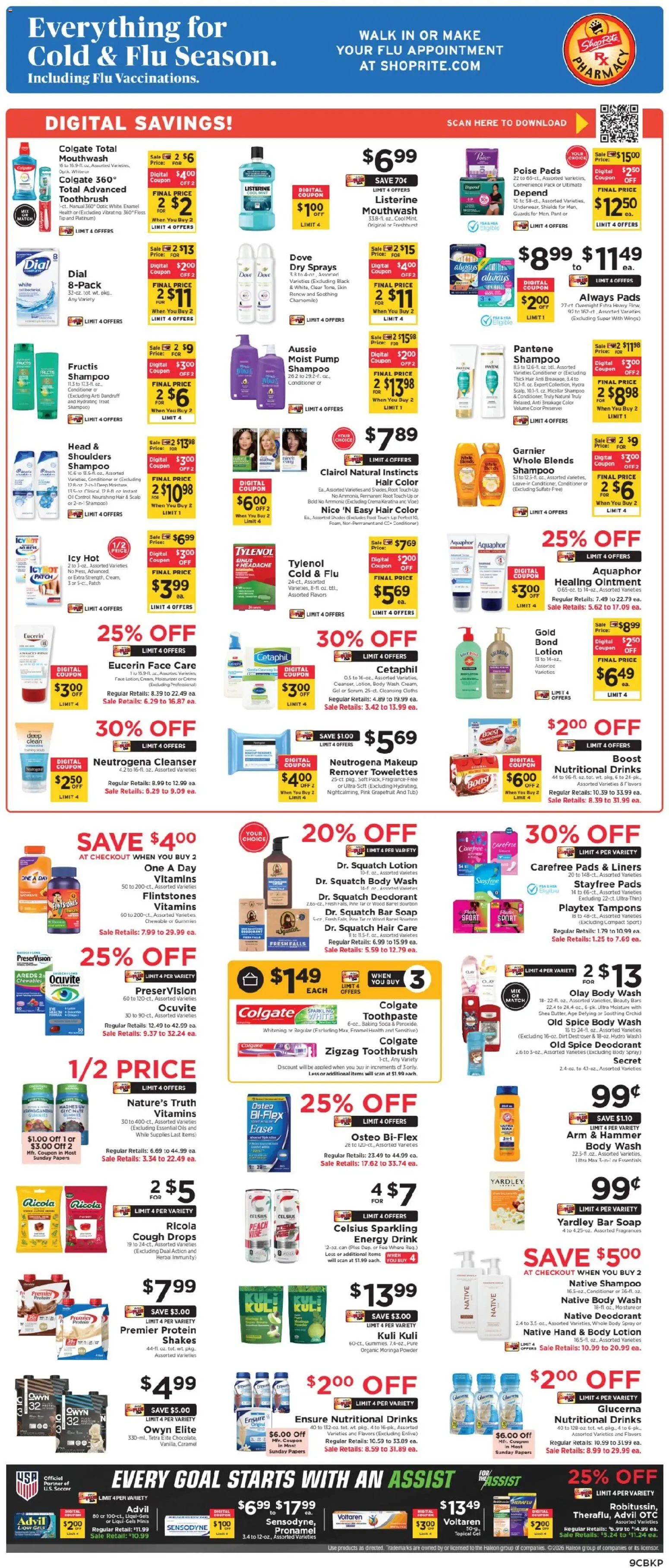 ShopRite Weekly Ad 2 - valid from 04.01.2026 | Page: 10 | Products: Hair color, Soap, Healing Ointment, Grapefruit