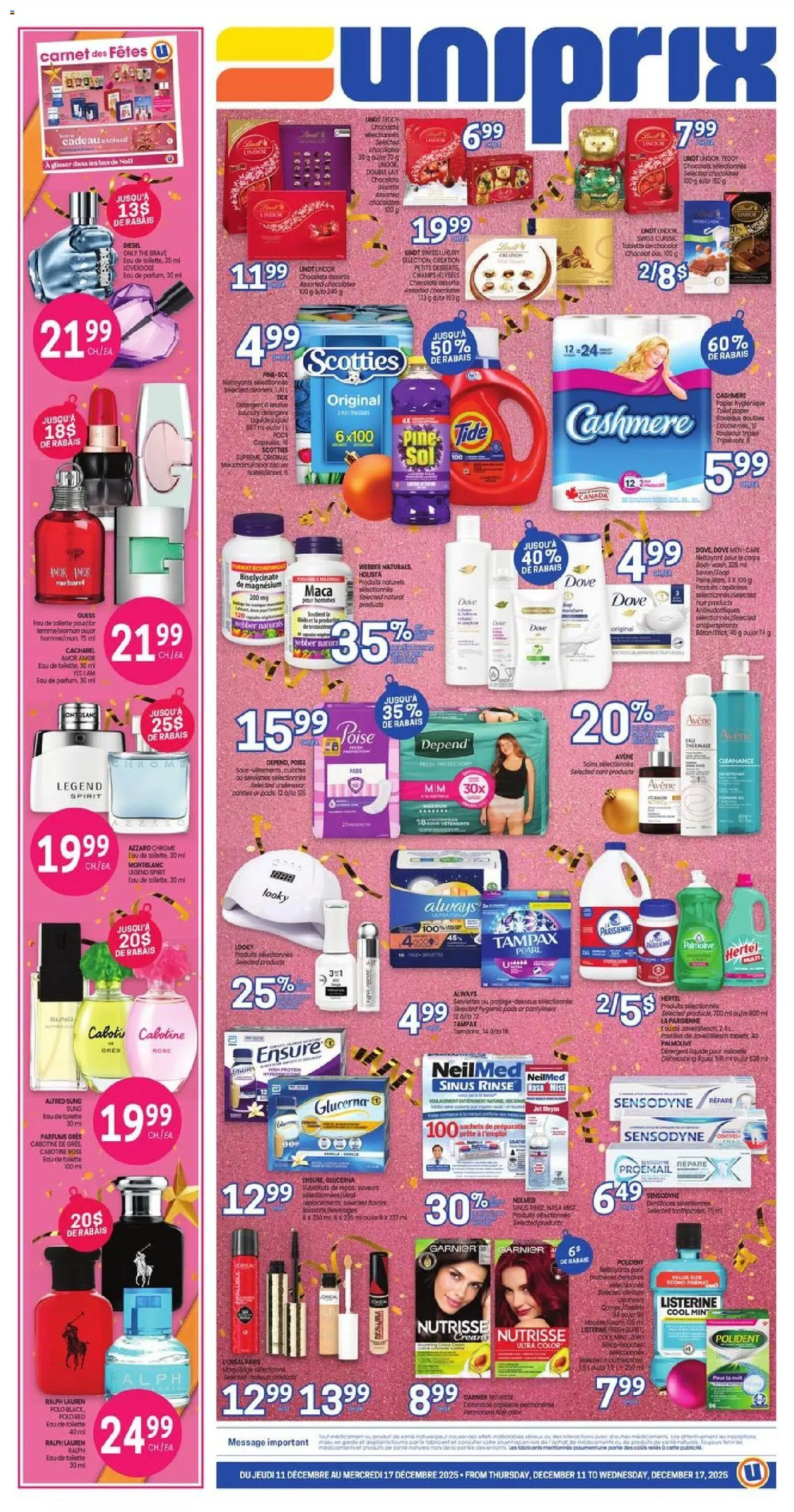 Uniprix flyer valid from 11.12.2025 | Page: 1 | Products: Chocolate
