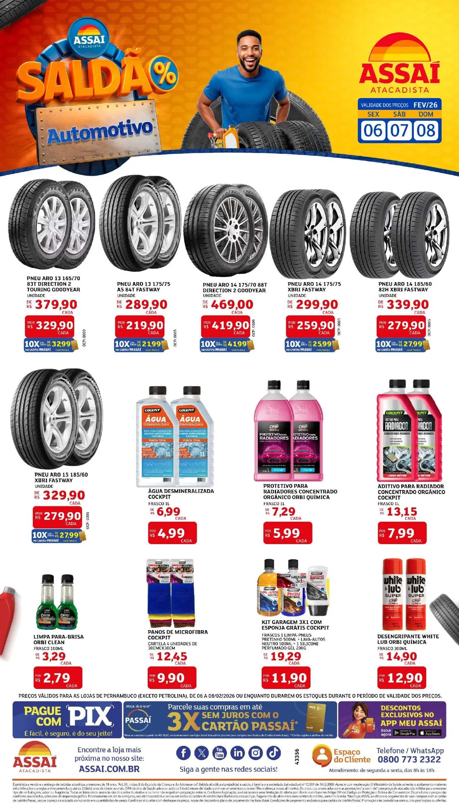 Assaí Atacadista Folheto - válido de 06.02.2026 | Página: 1