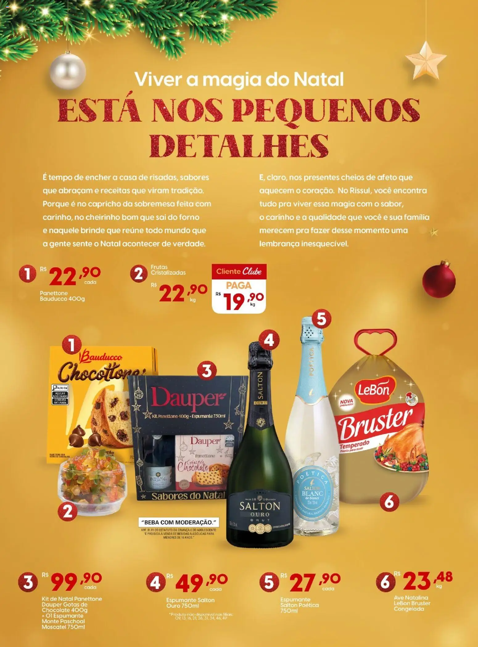 Rissul Folheto - válido de 15.12.2025 | Página: 2 | Produtos: Espumante, Panettone, Chocolate, Frutas cristalizadas