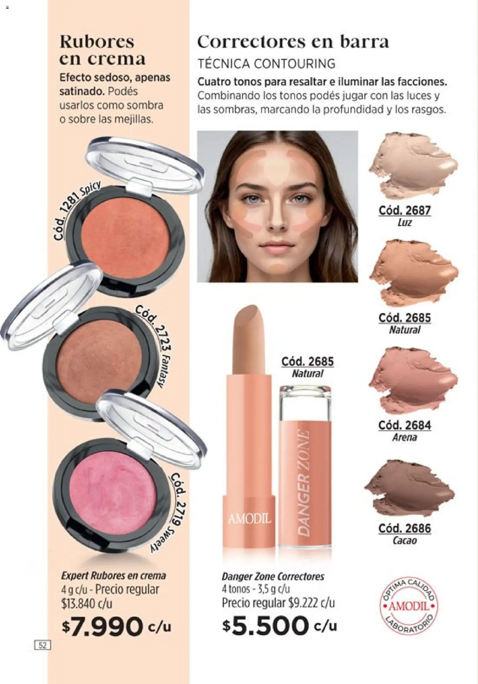 Amodil - Campaña 8 │ válido desde el 08.04.2026 | Página: 52 | Productos: Sobre, Sombra, Cacao, Crema