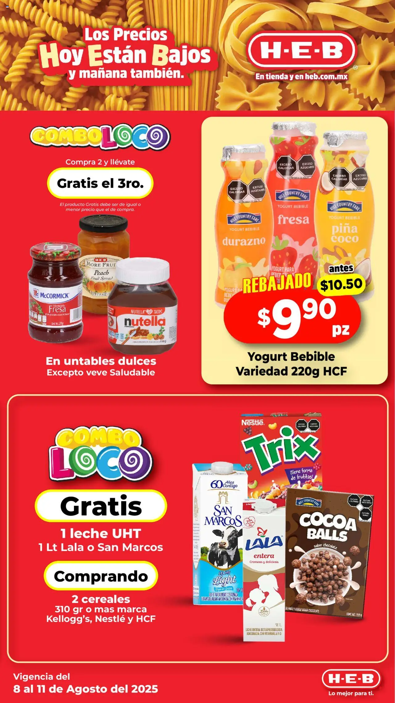 Nuevas ofertas de H-E-B válidas en toda la República Mexicana desde el 08.08.2025. ¡Encuentra las mejores ofertas en H-E-B folleto! | Página: 5 | Productos: Fresa, Chocolate, Piña, Vitaminas
