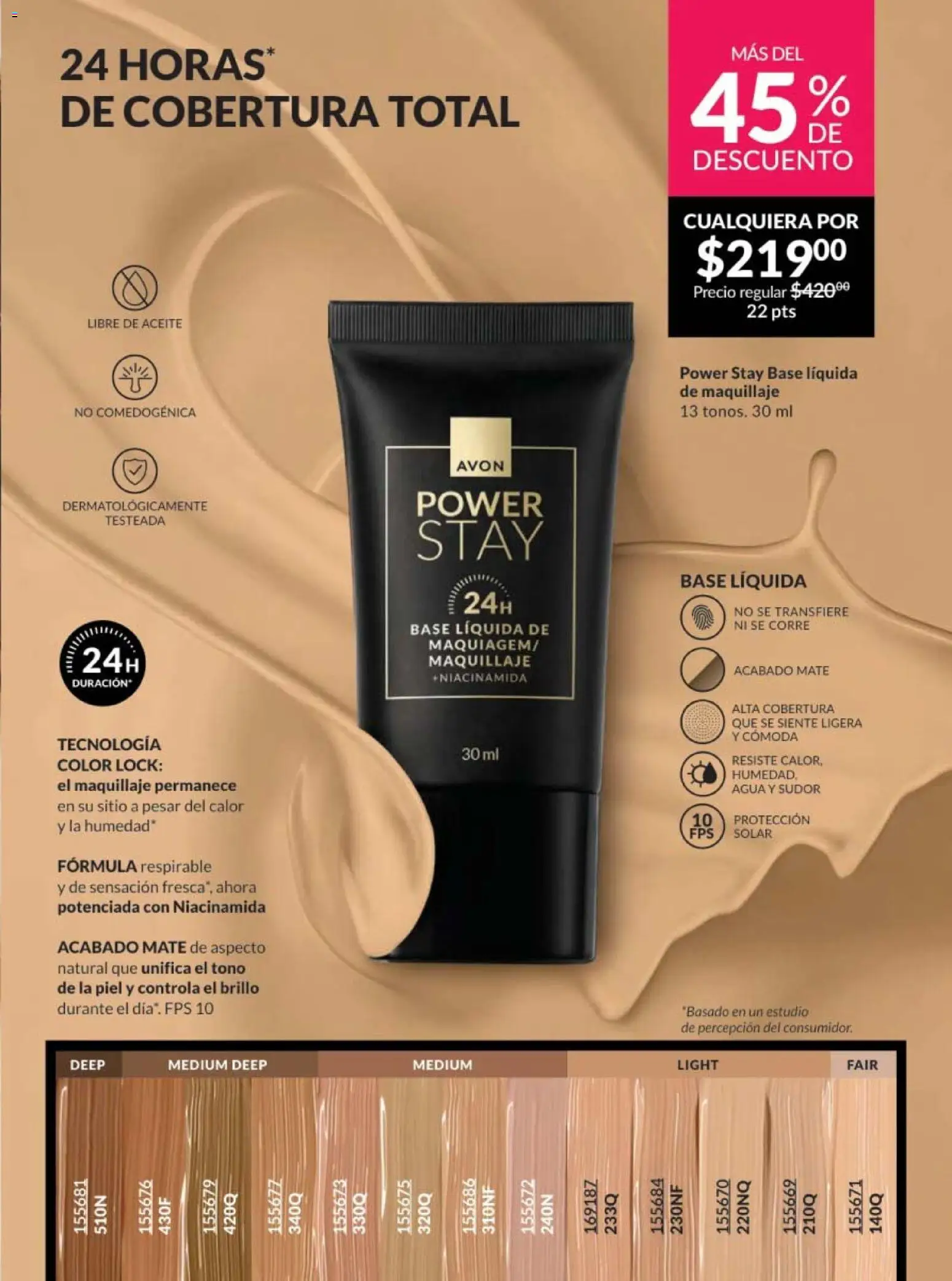 Nuevas ofertas de AVON válidas en toda la República Mexicana desde el 07.11.2025. ¡Encuentra las mejores ofertas en AVON campaña 17 2025! | Página: 111 | Productos: Brillo, Aceite, Mate, Maquillaje