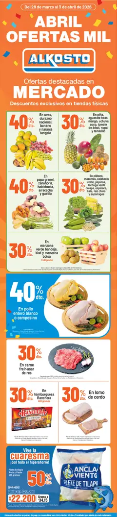 Alkosto catálogo mercado -  Vista previa de la revista de la tienda Alkosto valido desde el 28.03.2026
