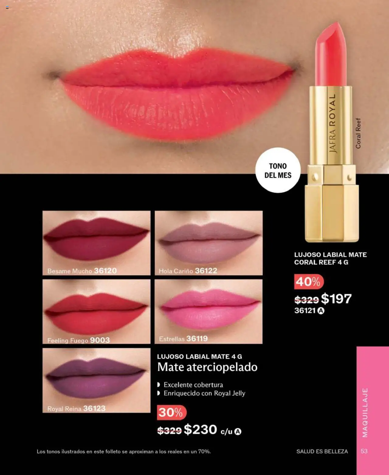 Nuevas ofertas de JAFRA válidas en toda la República Mexicana desde el 01.06.2025. ¡Encuentra las mejores ofertas en JAFRA catálogo! | Página: 53 | Productos: Mate, Maquillaje