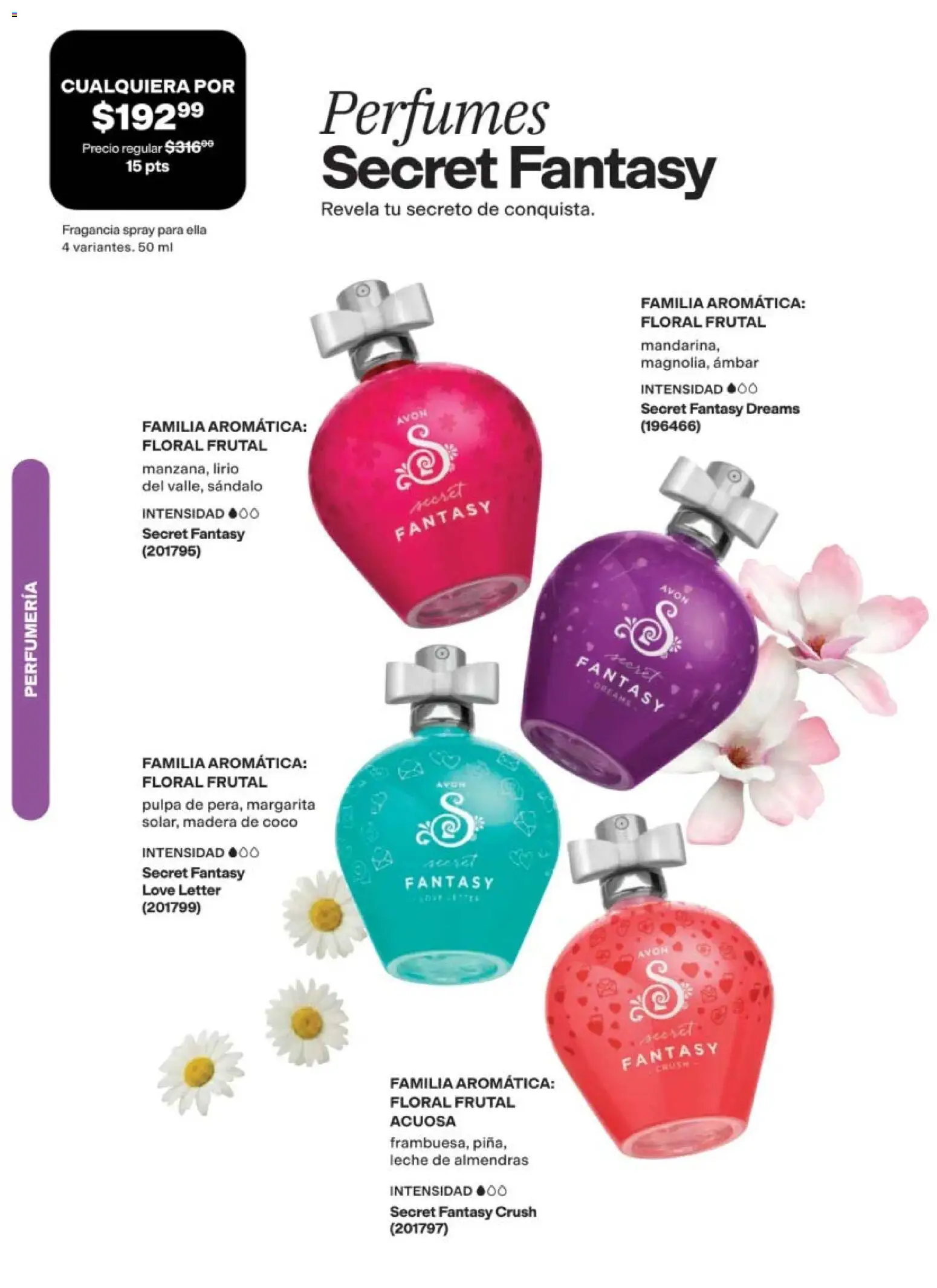 Nuevas ofertas de AVON válidas en toda la República Mexicana desde el 24.04.2026. ¡Encuentra las mejores ofertas en AVON campaña 7 2026! | Página: 80 | Productos: Almendras, Leche, Perfume, Fragancia