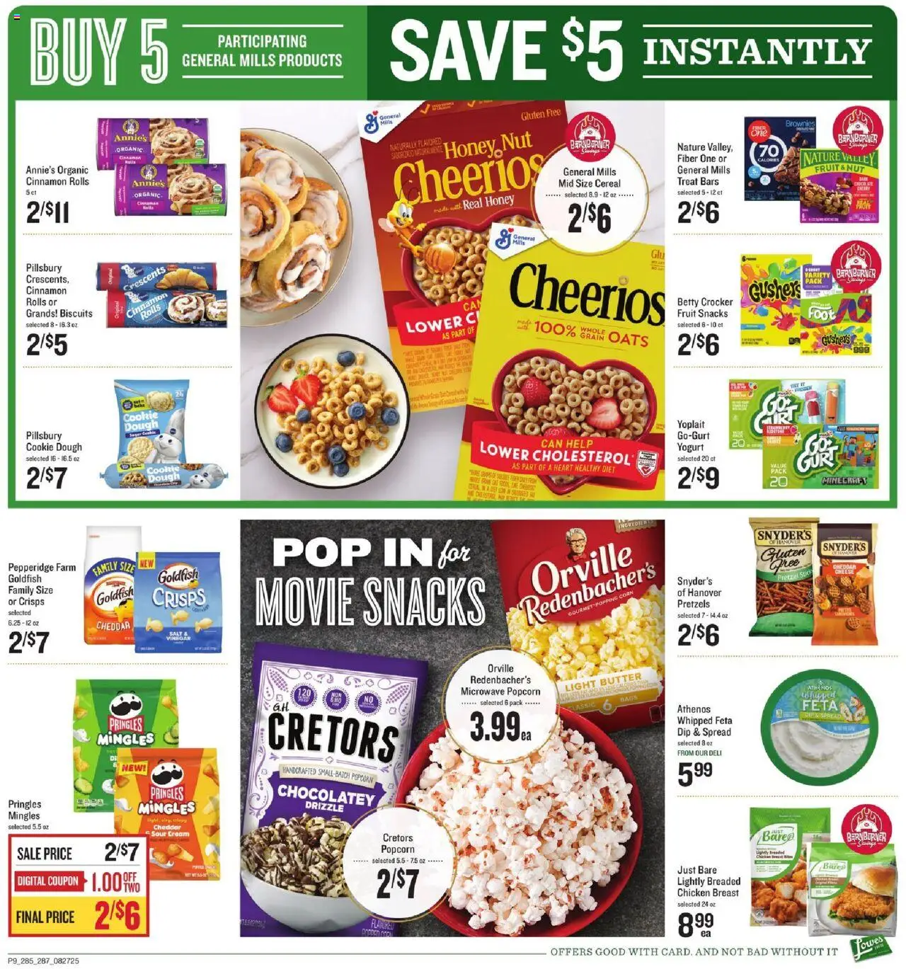 Lowes Foods Weekly Ad - NC - valid from 27.08.2025 | Page: 9 | Products: Corn, Butter, Cream, Salt