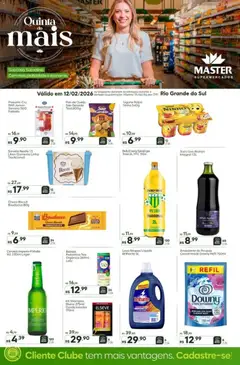 Master - Ofertas do Dia - RS - Pré-Visualização do folheto da loja Master, válido de 12.02.2026 | Página: 1 | Produtos: Aliança, Suco, Cerveja, Amaciante