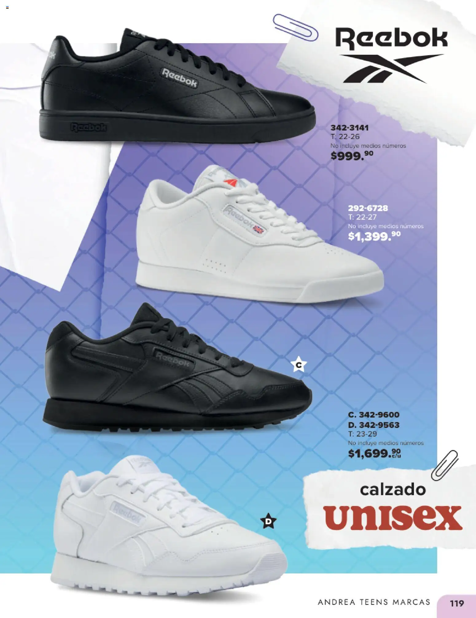 Nuevas ofertas de Andrea válidas en toda la República Mexicana desde el 25.05.2025. ¡Encuentra las mejores ofertas en Andrea catálogo Colegial ! | Página: 119