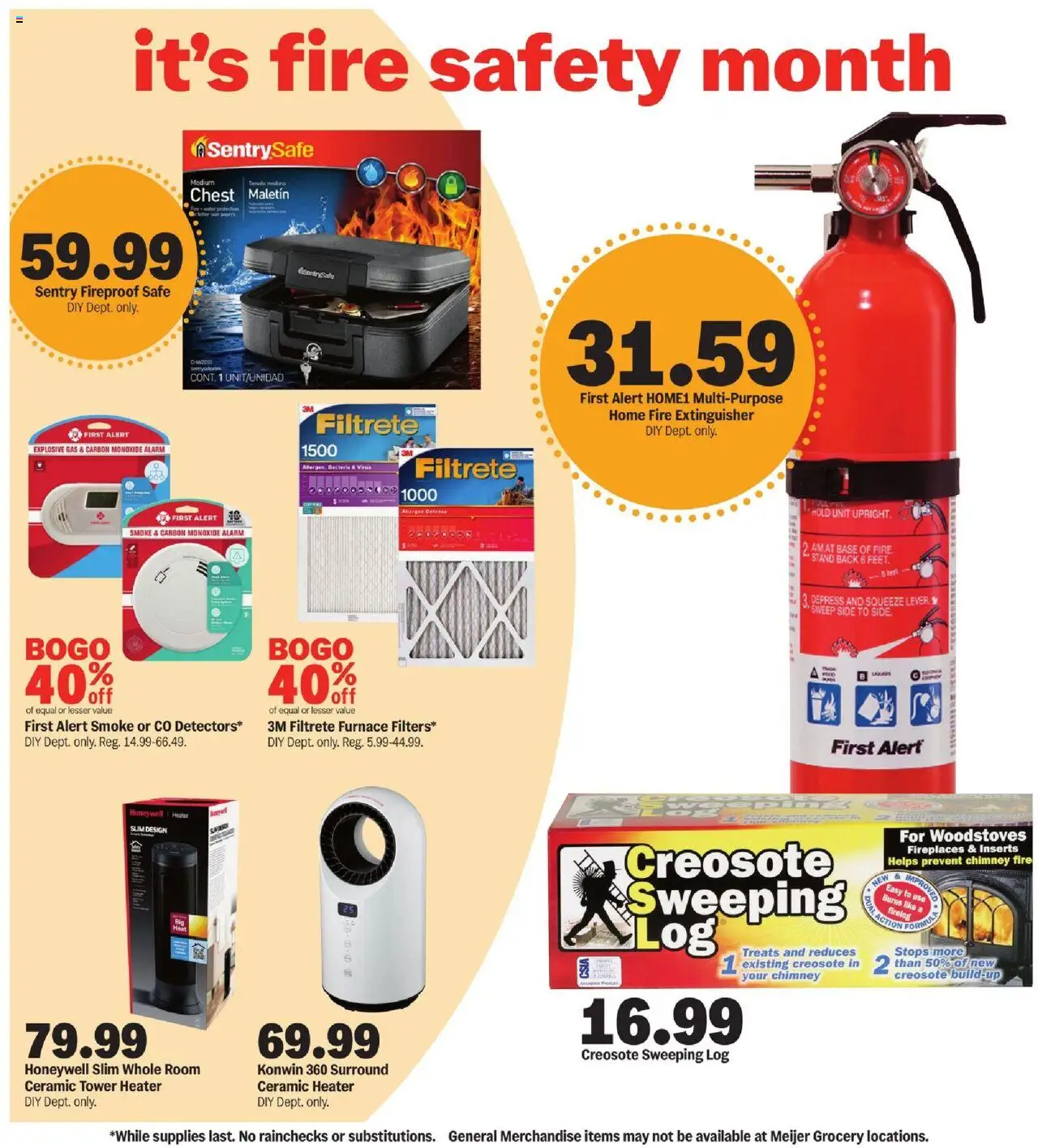 Meijer Trick or Treat Deals - valid from 15.10.2025 | Page: 9 | Products: Safe, Water, Alarm