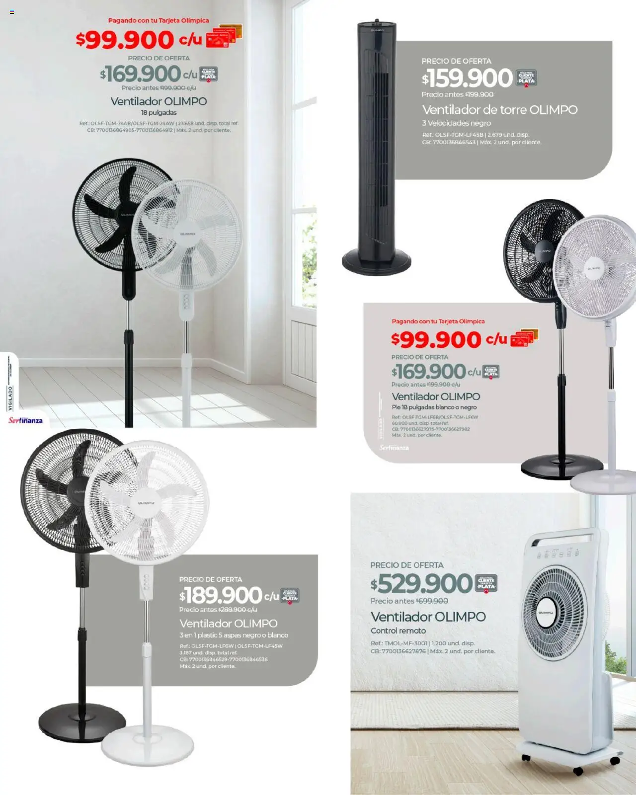 Olímpica revista - valida desde el 15.09.2025 | Página: 11 | Productos: Ventilador, Control remoto