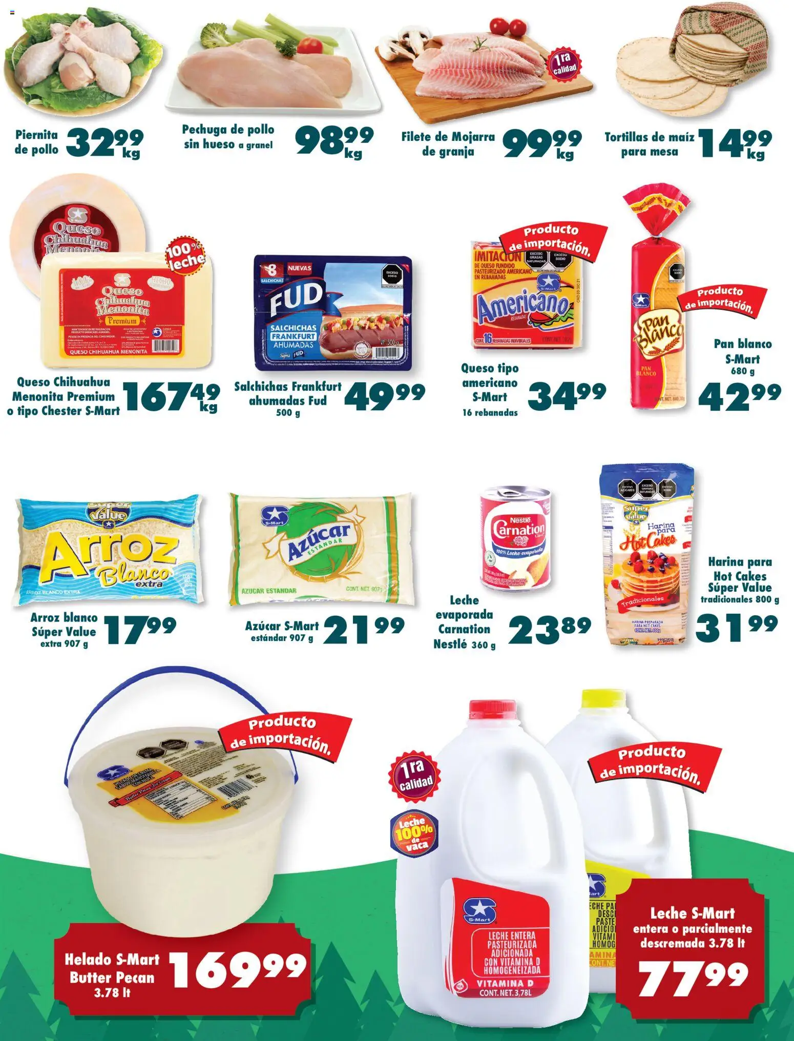 Nuevas ofertas de S-Mart válidas en toda la República Mexicana desde el 11.11.2025. ¡Encuentra las mejores ofertas en S-Mart folleto Monterrey! | Página: 4 | Productos: Harina, Leche, Pan, Arroz