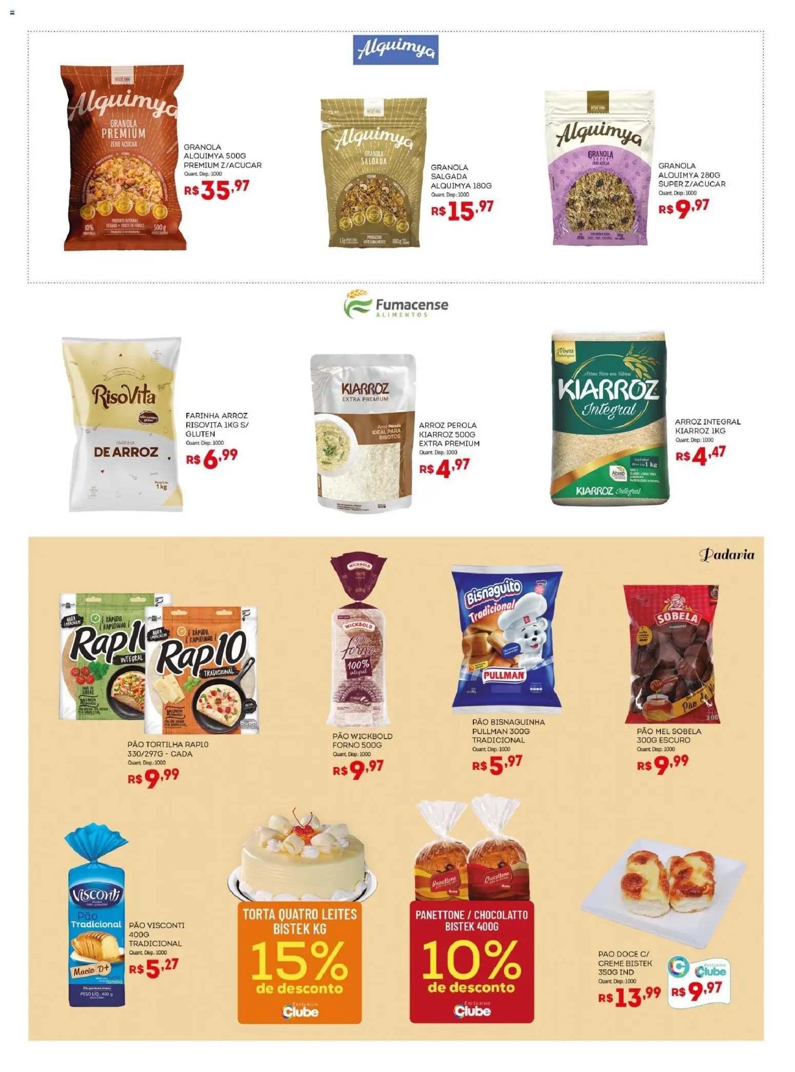 Bistek Supermercados Folheto - válido de 12.11.2025 | Página: 9 | Produtos: Forno, Panettone, Pão, Mel