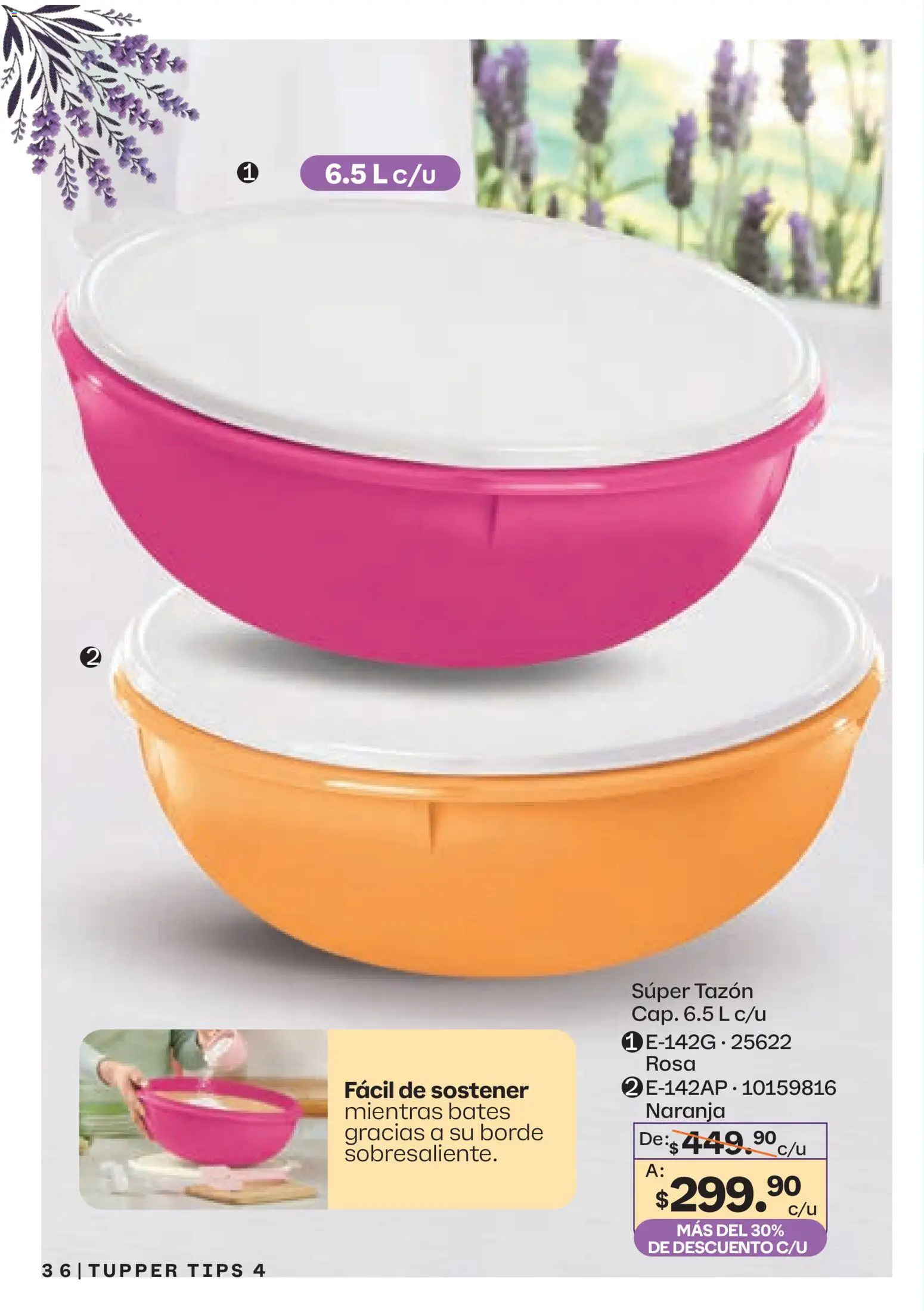 Nuevas ofertas de Tupperware válidas en toda la República Mexicana desde el 23.03.2026. ¡Encuentra las mejores ofertas en Tupperware catálogo! | Página: 36 | Productos: Tupper
