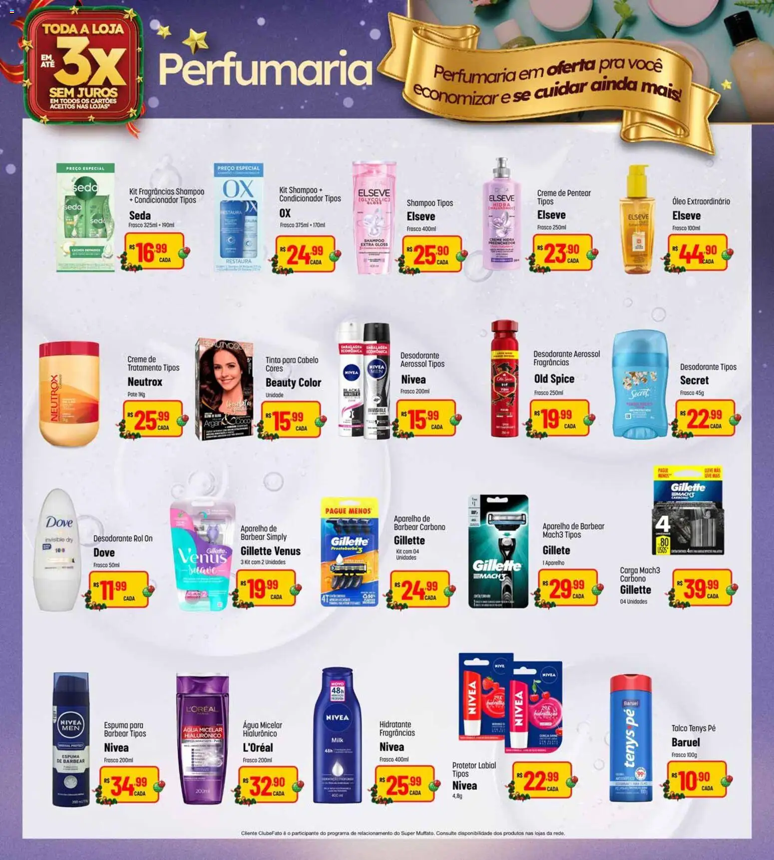 Super Muffato Folheto - válido de 13.12.2025 | Página: 17 | Produtos: Shampoo, Desodorante, Creme, Aparelho de barbear