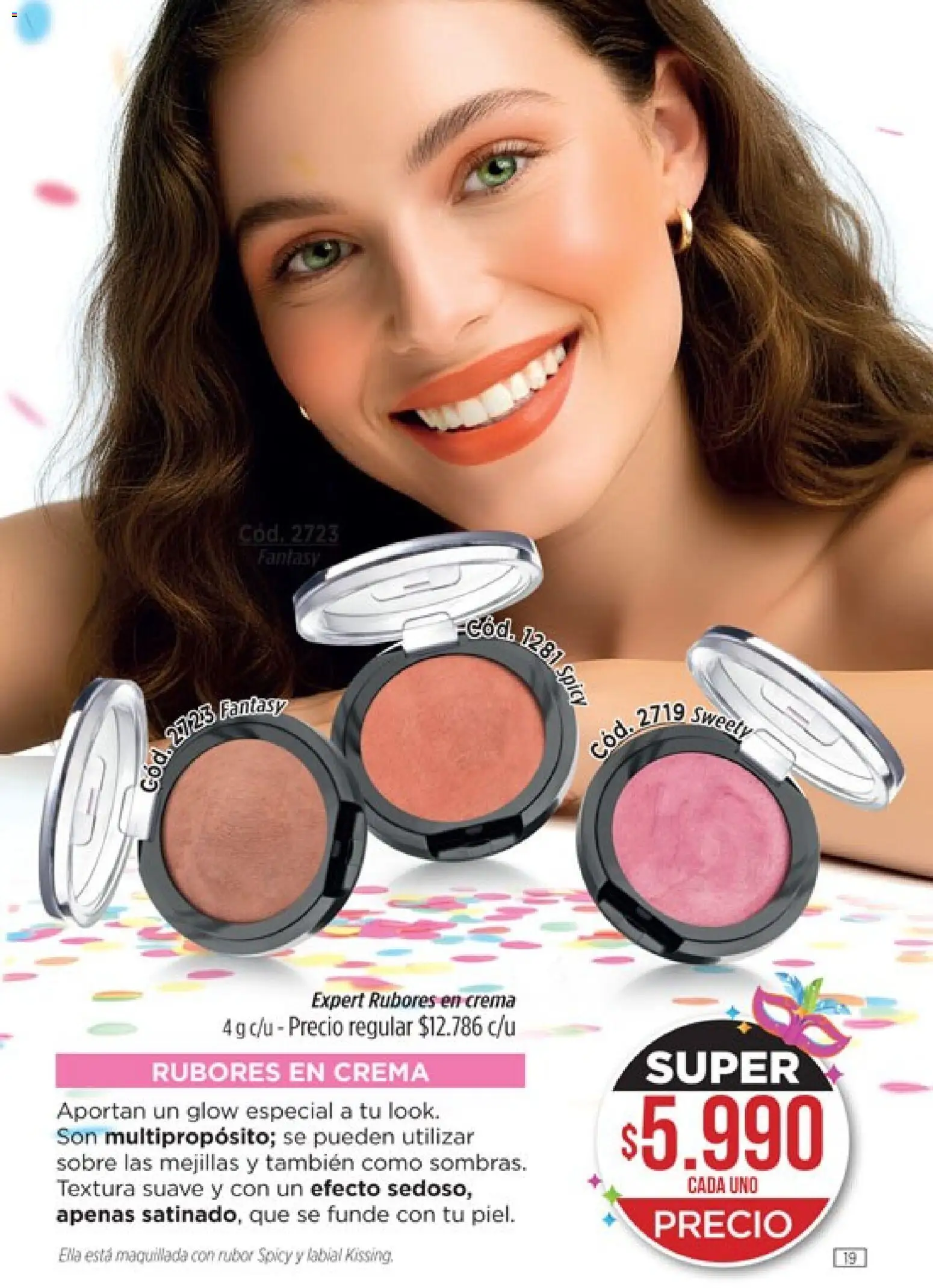 Catálogo Amodil Campaña 3 │ válido desde el 01.03.2026 | Página: 19 | Productos: Sobre, Rubor, Crema