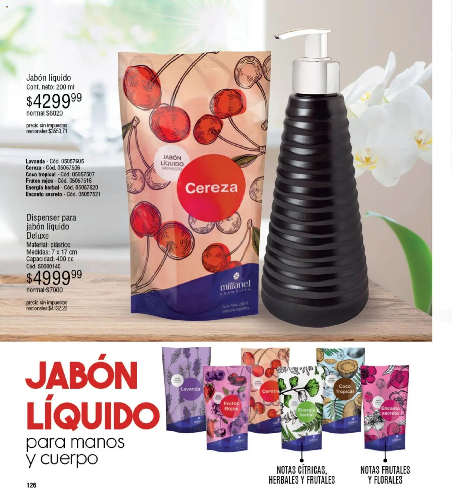Millanel - Catálogo │ válido desde el 05.01.2026 | Página: 126 | Productos: Jabón líquido, Jabón