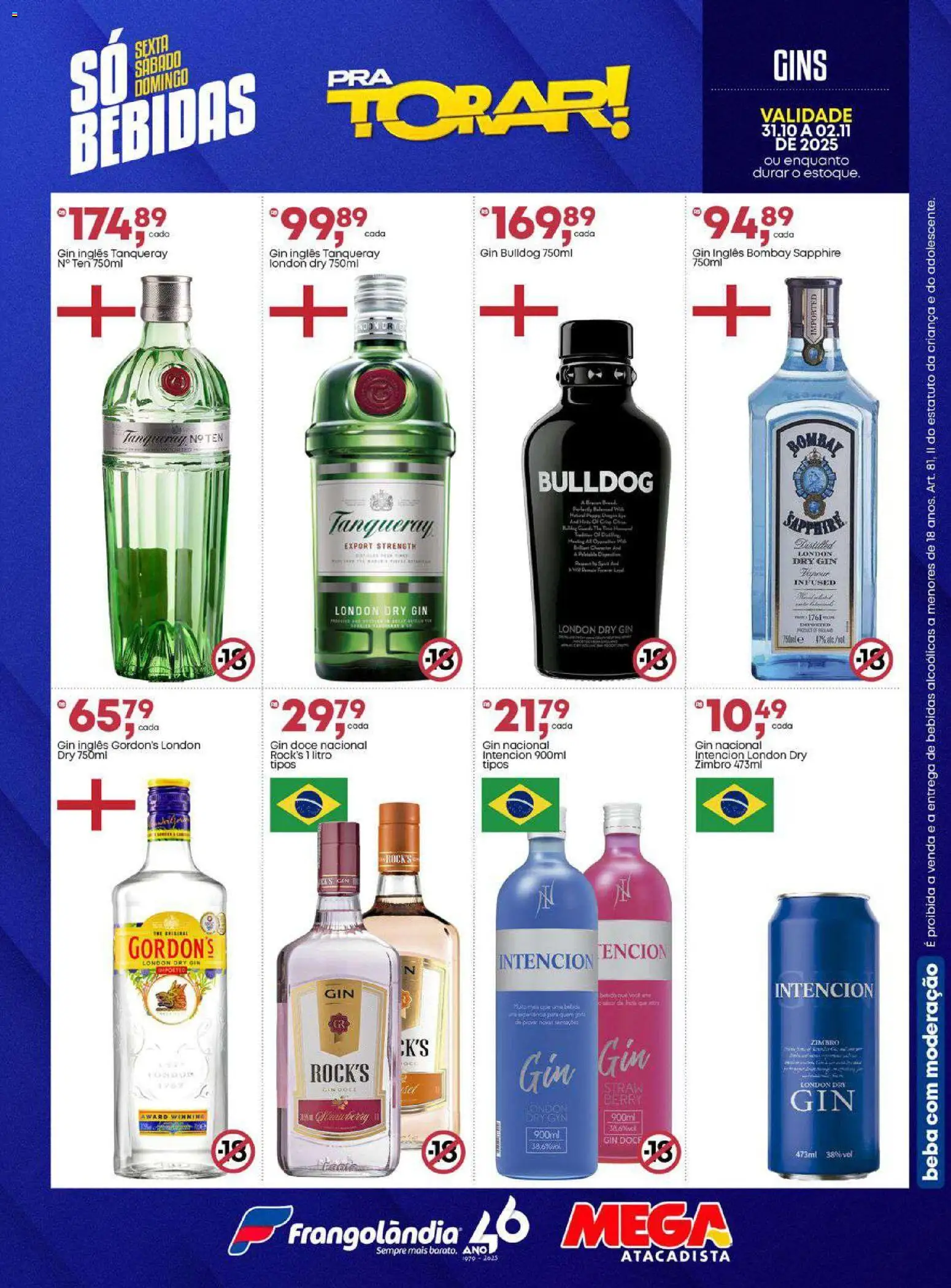 Frangolândia Folheto - válido de 31.10.2025 | Página: 4 | Produtos: Gin