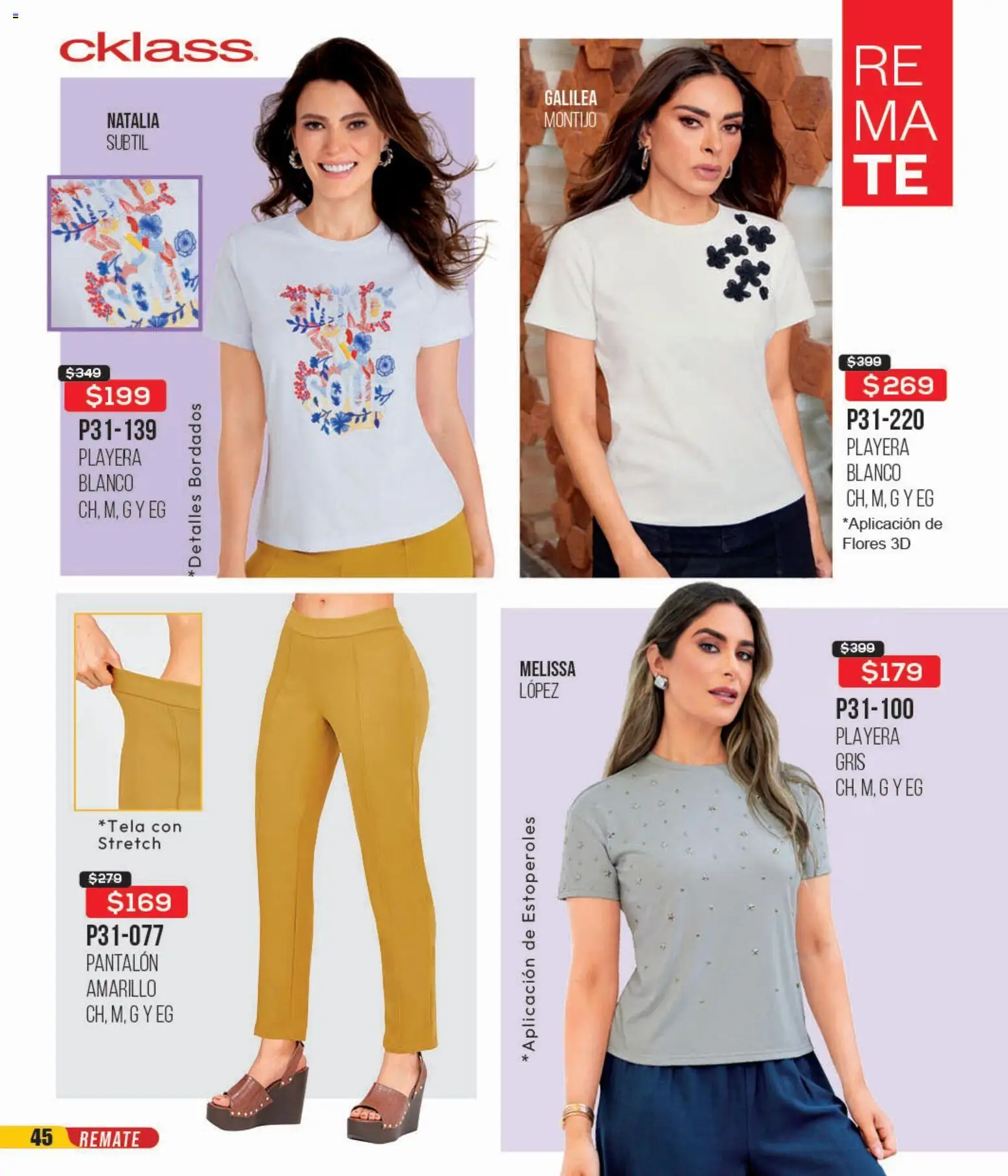 Nuevas ofertas de Cklass válidas en toda la República Mexicana desde el 16.02.2026. ¡Encuentra las mejores ofertas en Cklass catálogo Remate Ropa! | Página: 46 | Productos: Playera