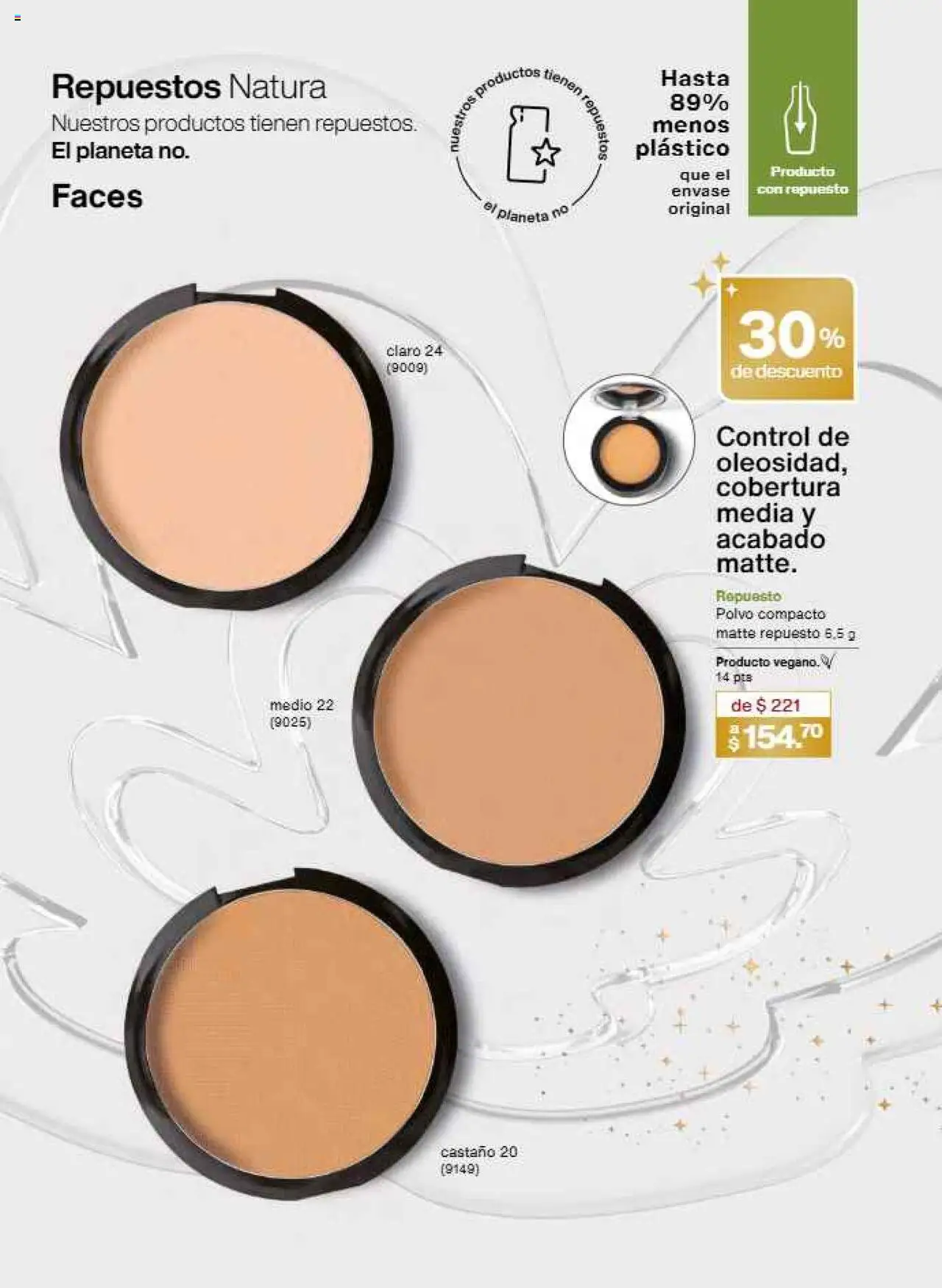 Nuevas ofertas de Natura válidas en toda la República Mexicana desde el 22.11.2025. ¡Encuentra las mejores ofertas en Natura campaña 17 2025! | Página: 172 | Productos: Polvo compacto, Polvo