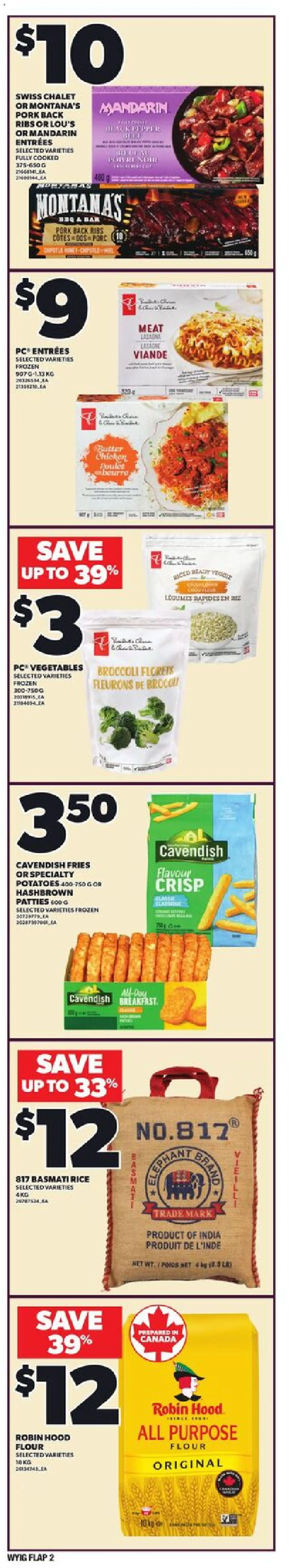 Loblaws flyer valid from 27.11.2025 | Page: 2 | Products: Rice, Potatoes, Chicken, Pork