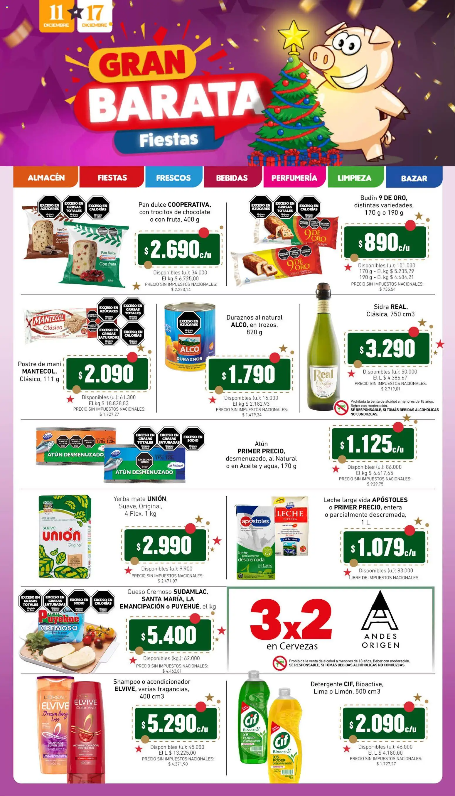 Cooperativa Obrera catálogo │ válido desde el 11.12.2025 | Página: 1 | Productos: Aceite, Shampoo, Atún, Cacao