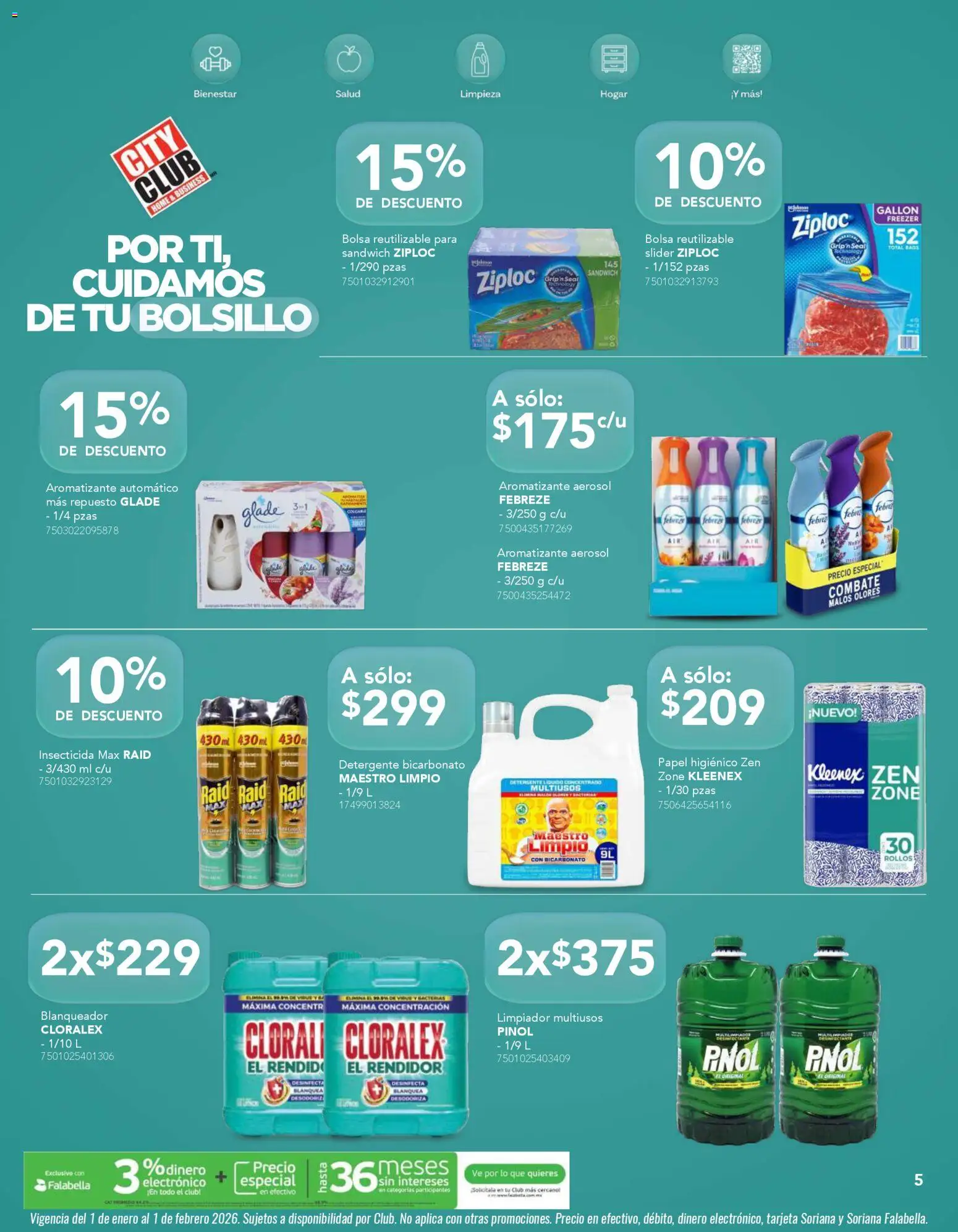 Nuevas ofertas de City Club válidas en toda la República Mexicana desde el 01.01.2026. ¡Encuentra las mejores ofertas en City Club catálogo! | Página: 5