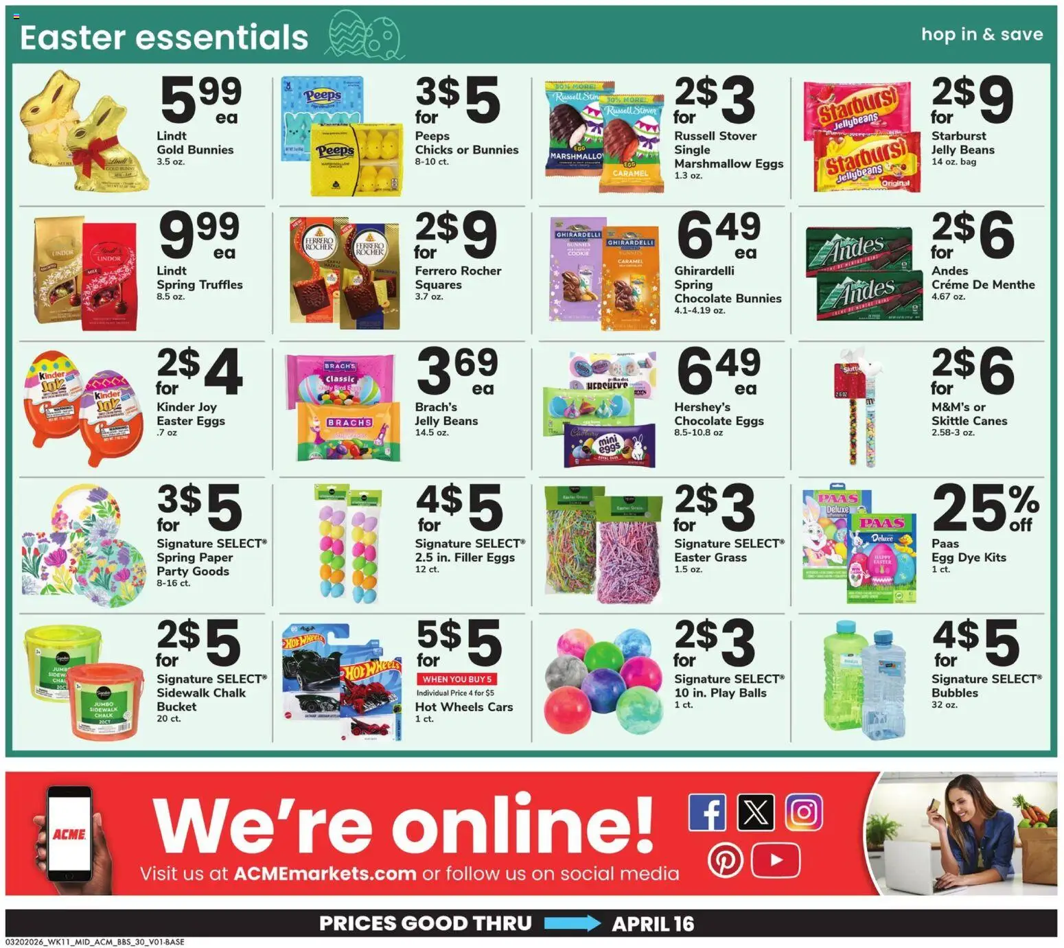 Acme Big Book of Savings - valid from 20.03.2026 | Page: 30 | Products: Eggs, Chocolate, Bag
