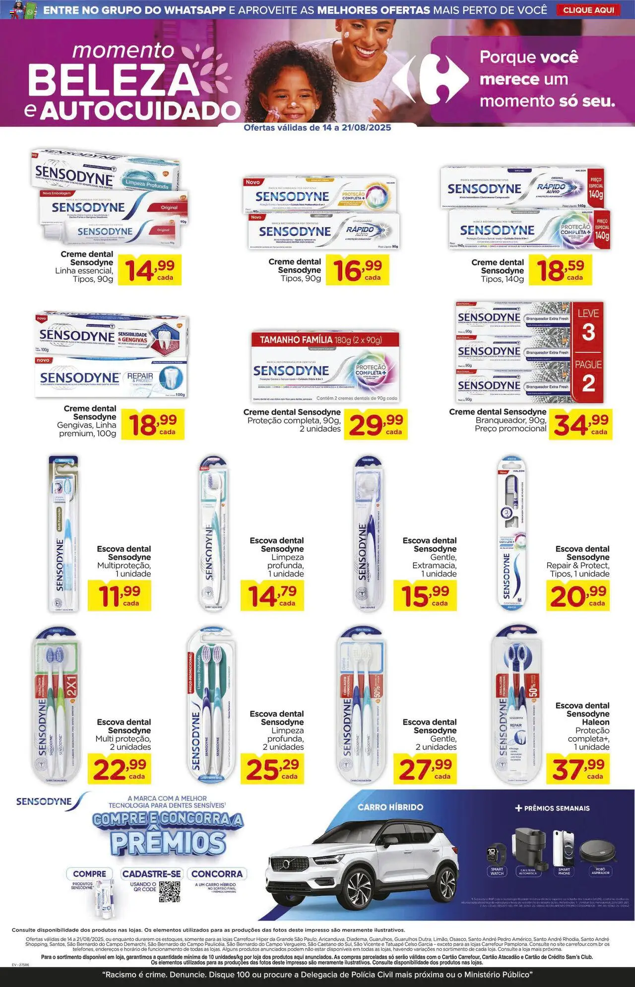 Carrefour Folheto - válido de 14.08.2025 | Página: 8 | Produtos: Escova, Creme, Creme dental