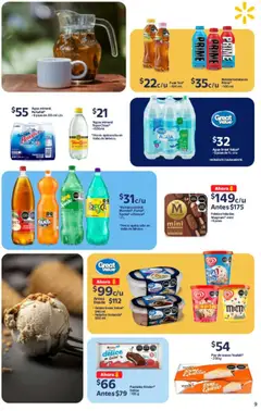 Vista previa de Walmart - Folleto, nuevo folleto de la tienda, válido en México a partir del 14.10.2025 | Página: 9 | Productos: Almendras, Agua, Queso