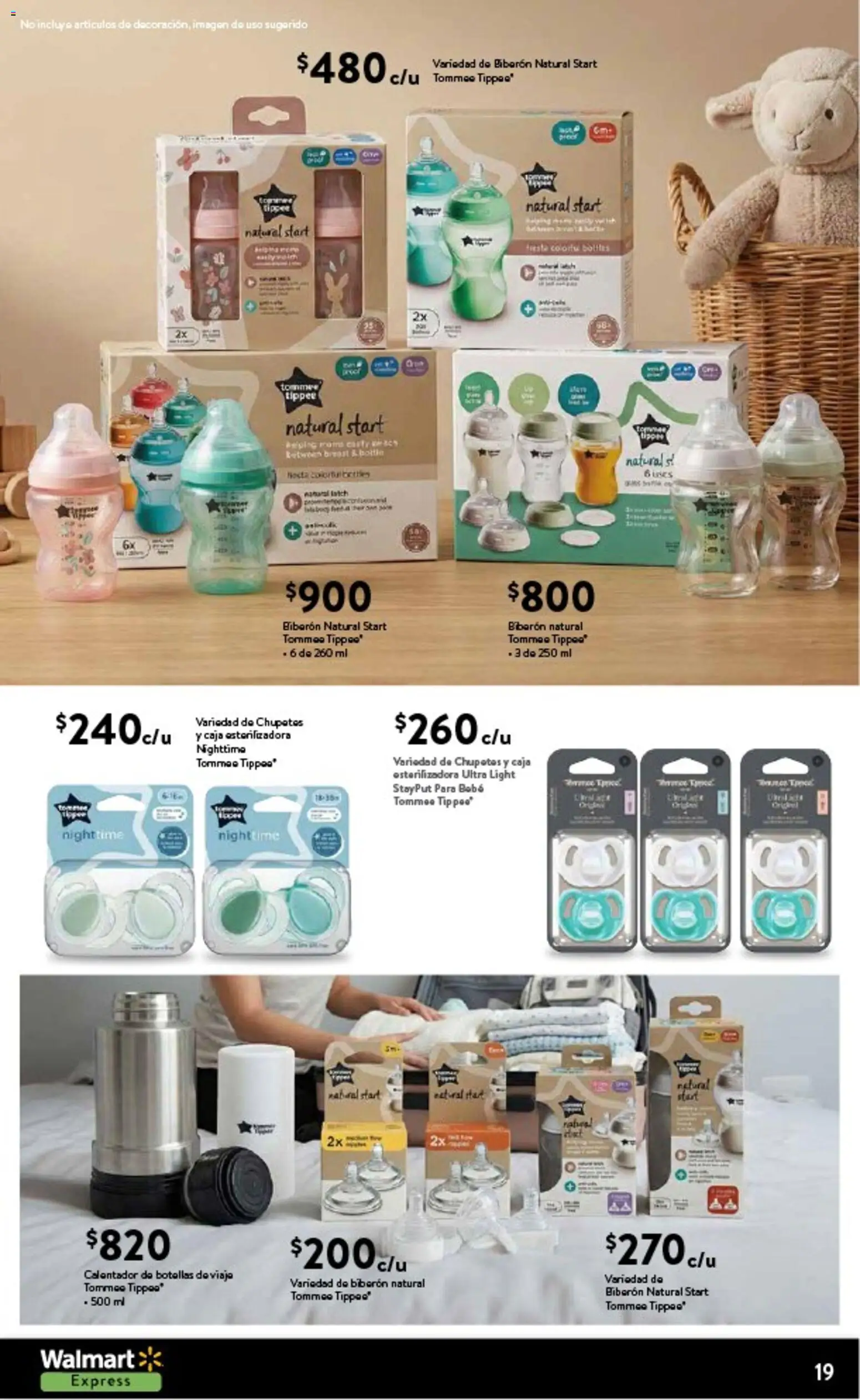 Nuevas ofertas de Walmart Express válidas en toda la República Mexicana desde el 12.02.2026. ¡Encuentra las mejores ofertas en Walmart Express folleto La frescura de temporada a precios bajos! | Página: 19 | Productos: Biberón, Caja