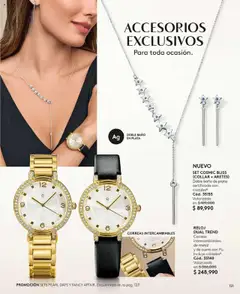 Ésika - Catálogo -  Vista previa de la revista de la tienda Ésika valido desde el 05.09.2025 | Página: 121 | Productos: Reloj, Aretes, Baño, Collar