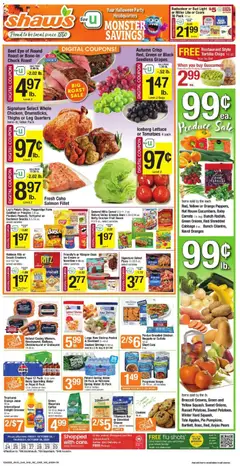 Preview of Shaw's weekly ads valid from 24.10.2025