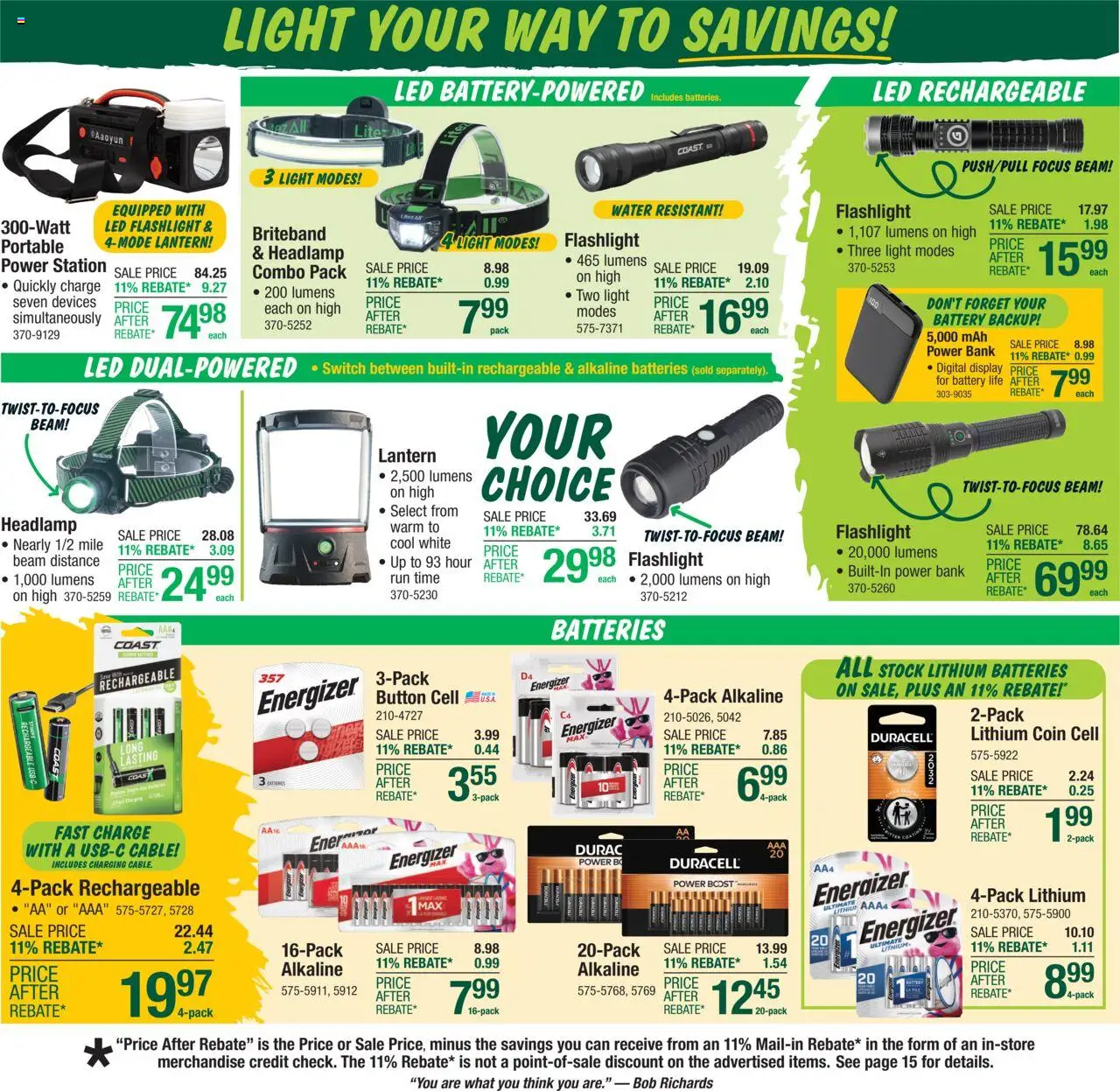 Menards - Weekly Ad - valid from 10.09.2025 | Page: 11 | Products: Battery, Water, Switch, Cable